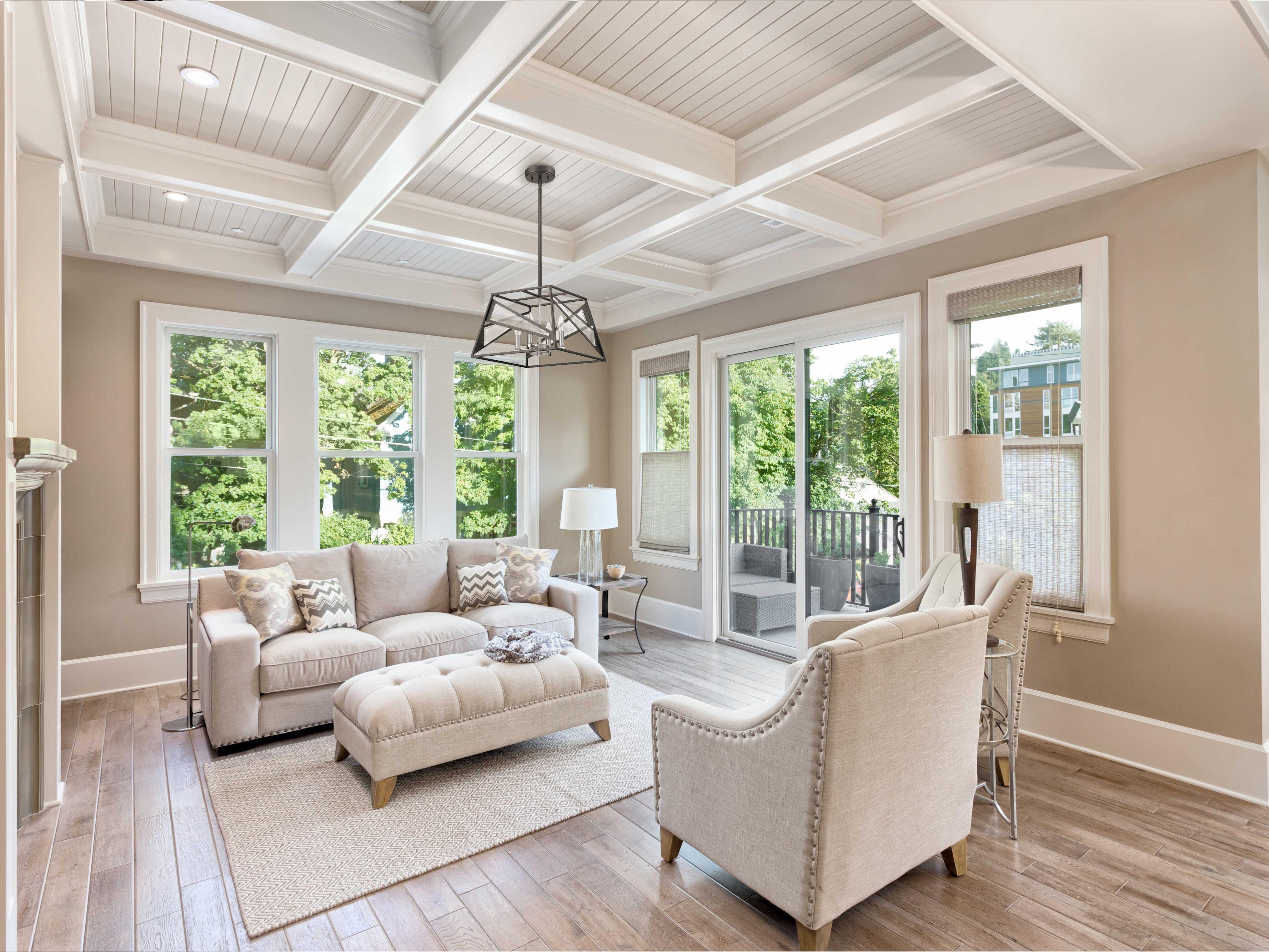 Eglo Corrietes 4-Light Matte Black Geometric Pendant