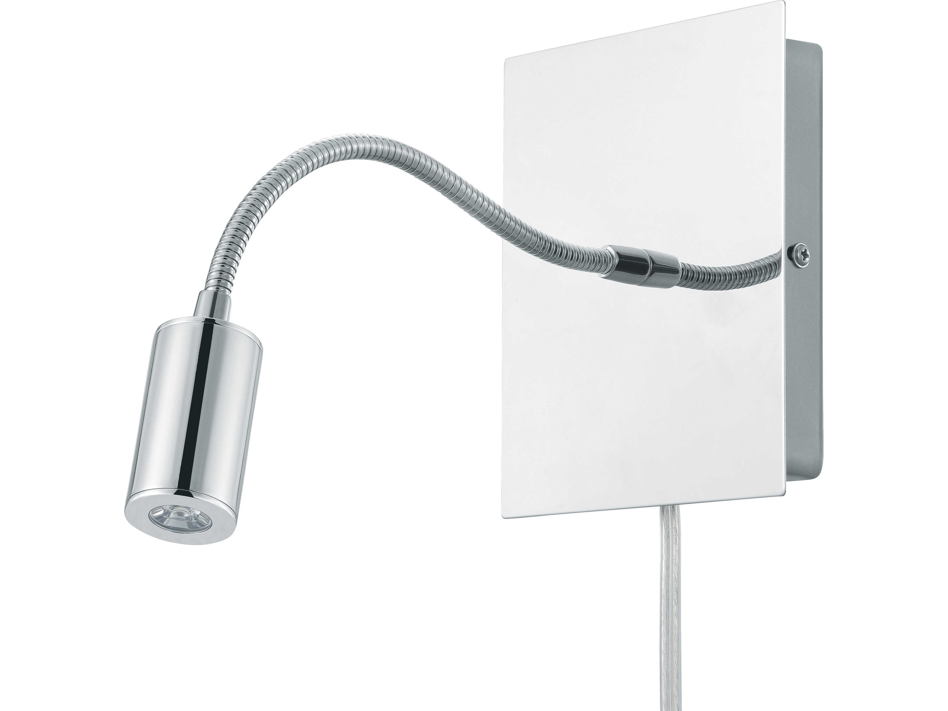 Eglo Lire 1-Light Chrome Swing Wall Sconce