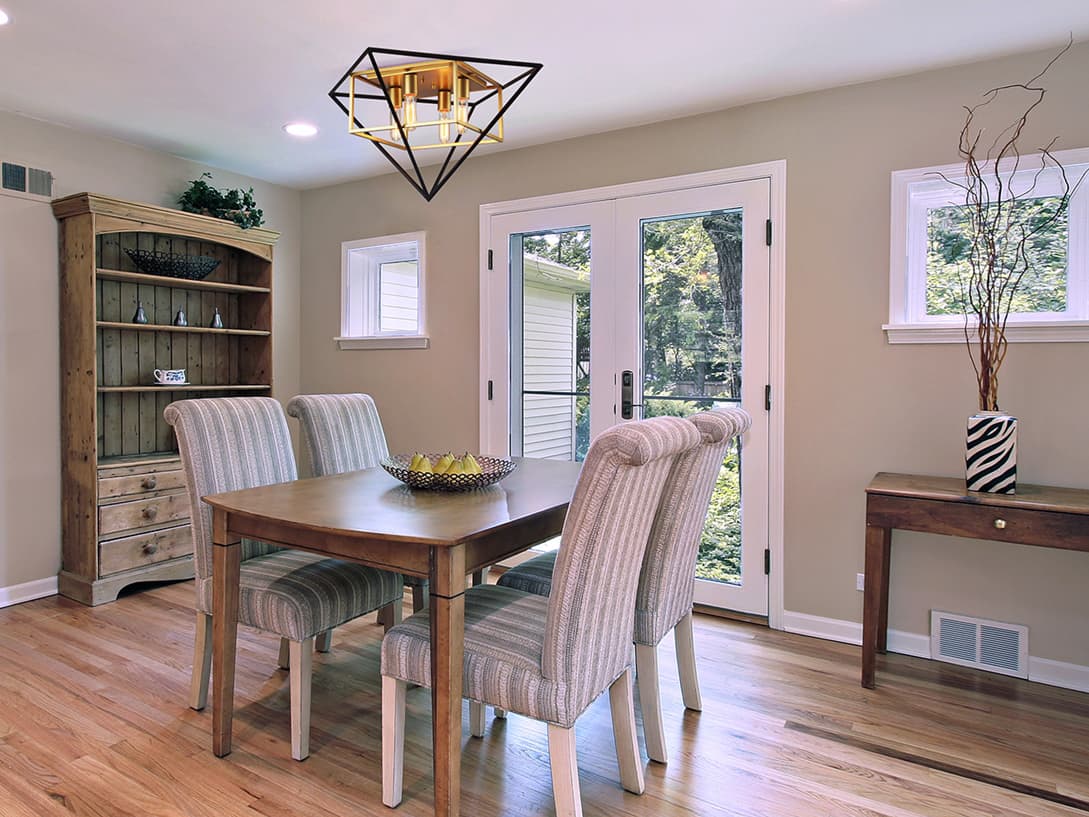 Eglo Pryor 4-Light Antique Gold Black Geometric Flush Mount