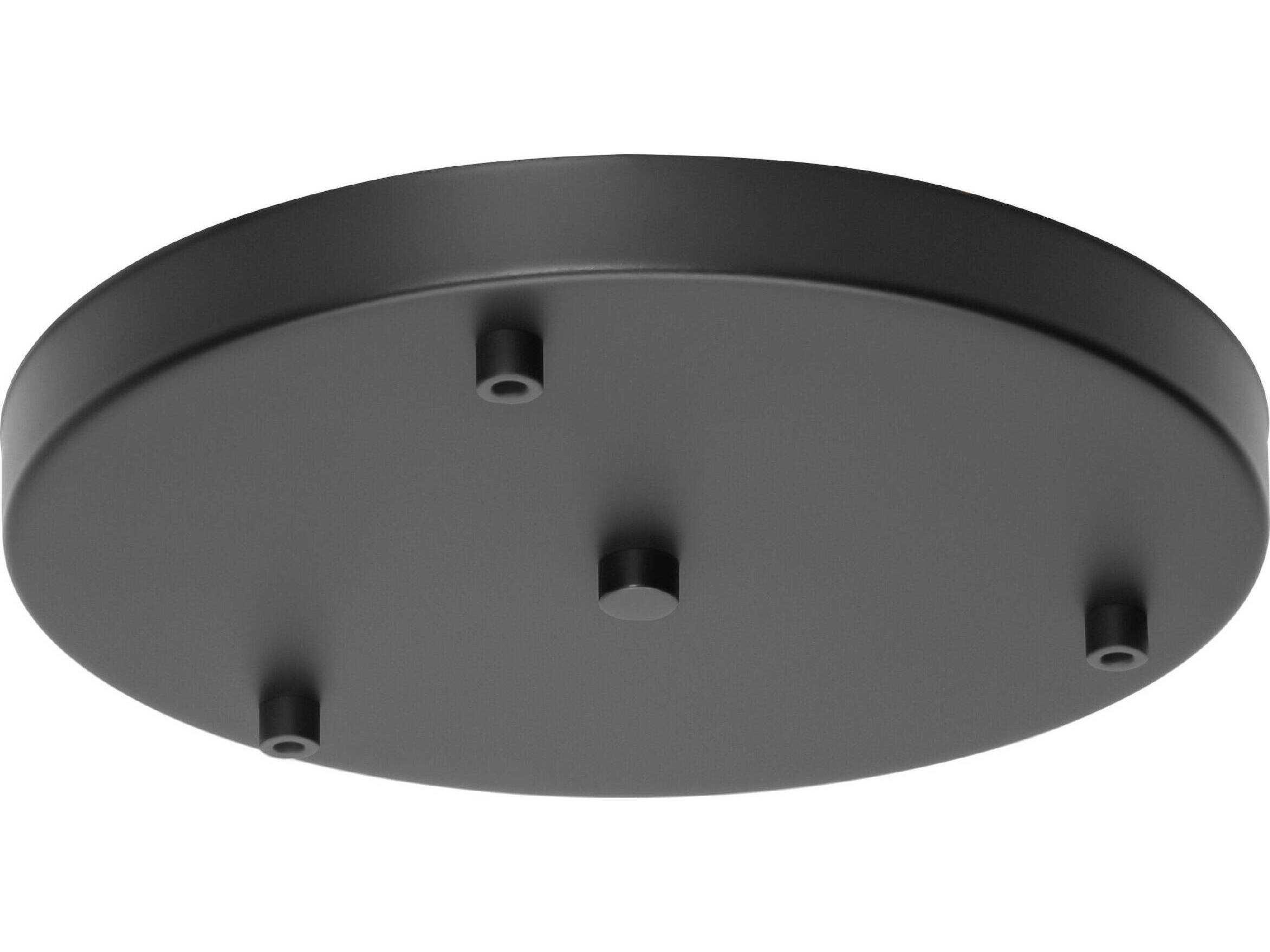 Eglo Canopy Black 3-Light Round Canopy