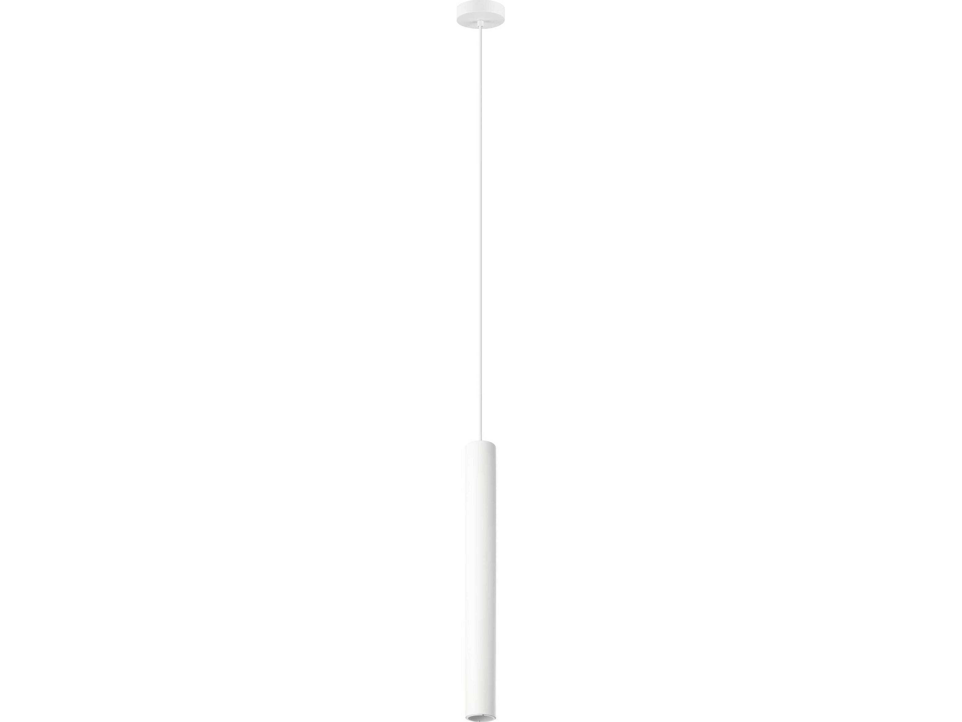 Eglo Tortoreto 1-Light White Cylinder Mini Pendant