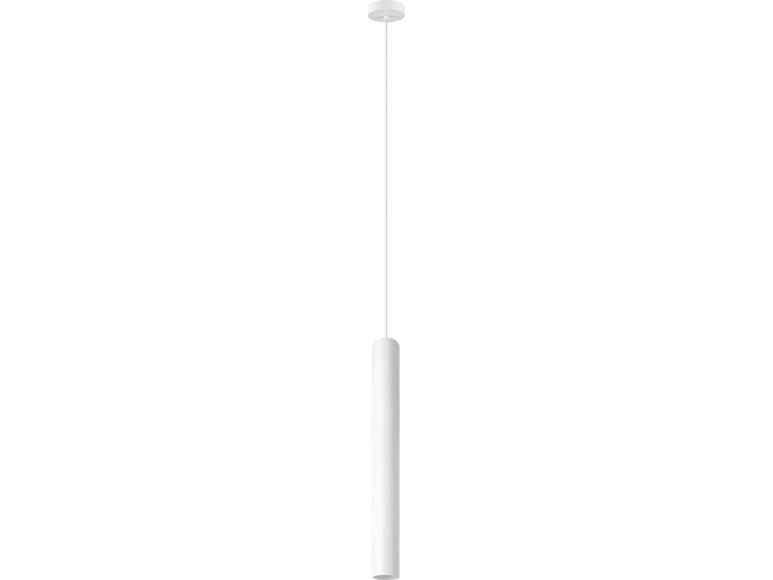 Eglo Tortoreto 1-Light White Cylinder Mini Pendant
