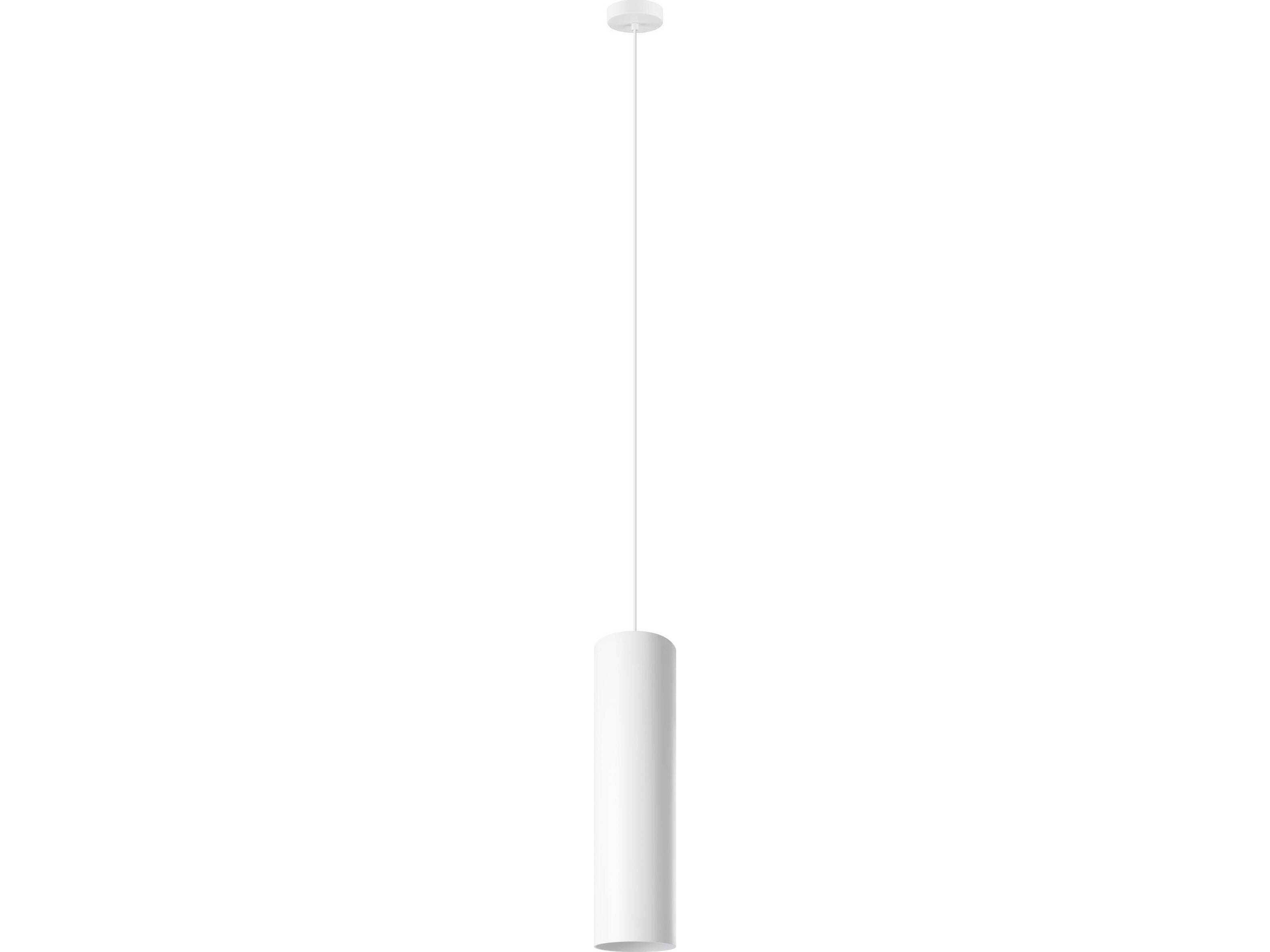 Eglo Tortoreto 1-Light White Cylinder Mini Pendant