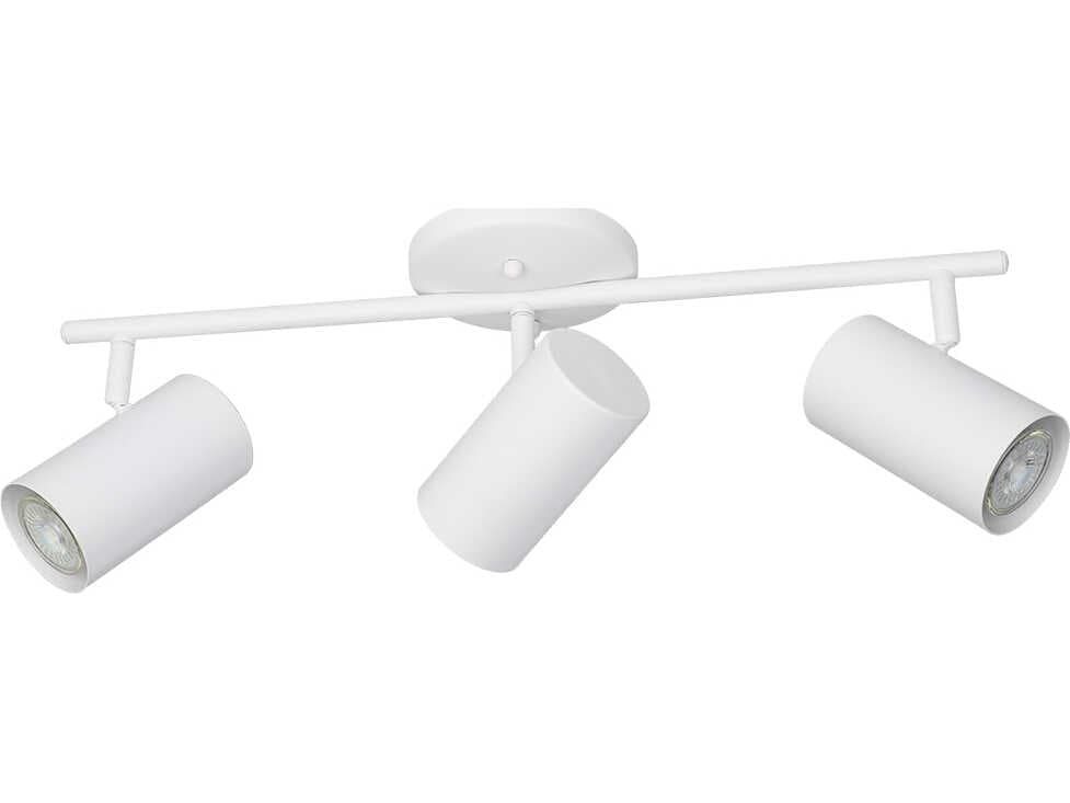 Eglo Calloway 3-Light White Cylinder Track & Rail Light