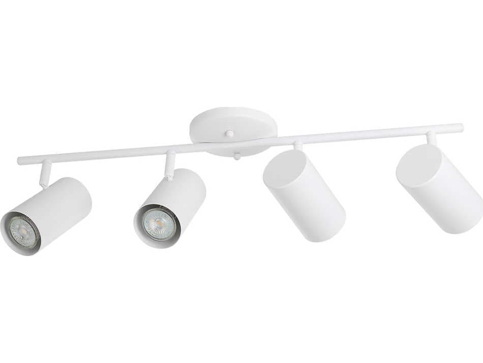 Eglo Calloway 4-Light White Cylinder Track & Rail Light