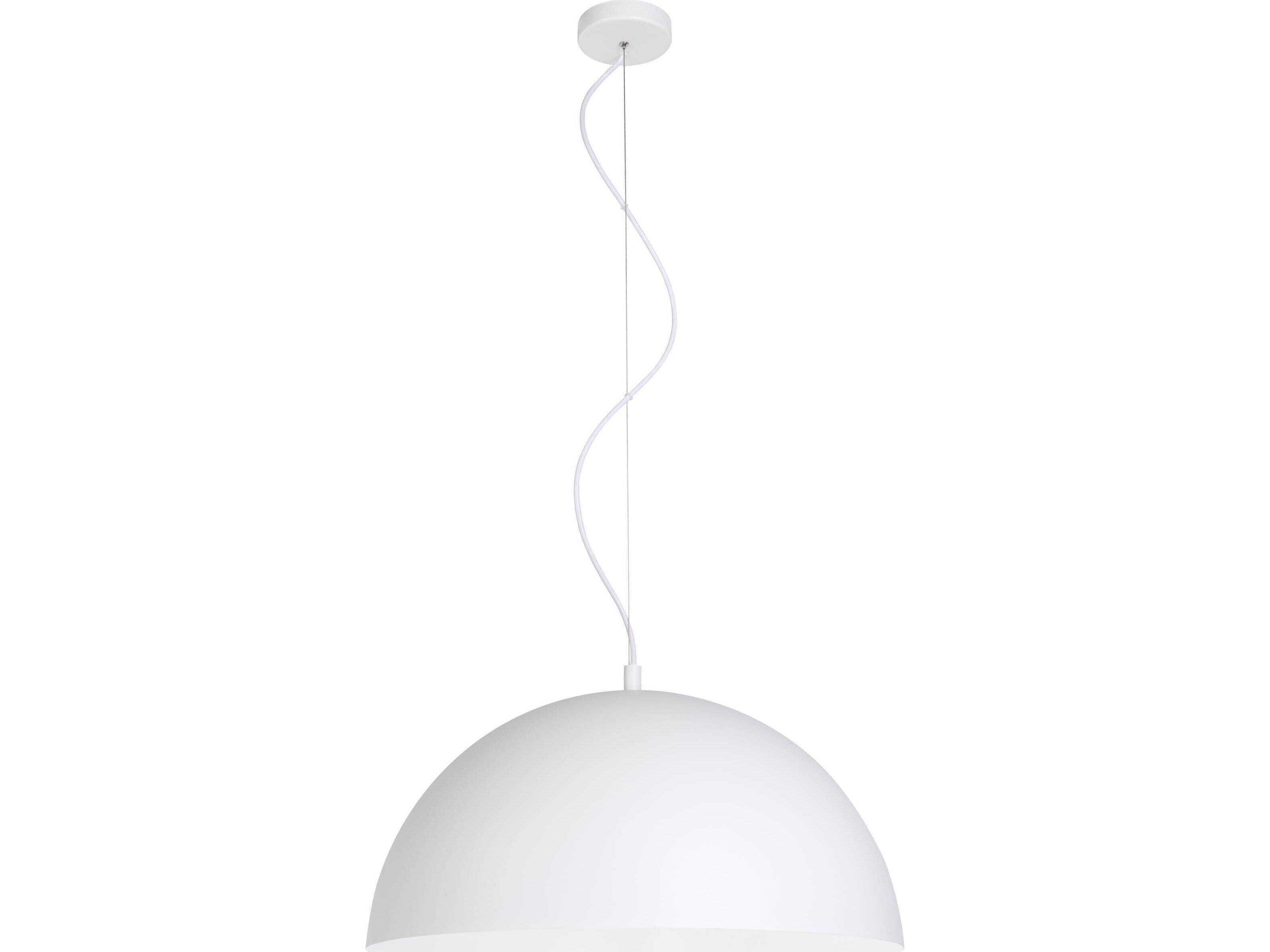 Eglo Rafaelino 1-Light White Dome Pendant