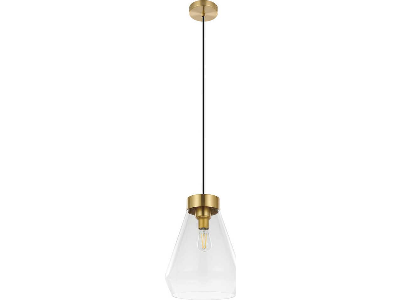 Eglo Montey 1-Light Brushed Gold Bell Mini Pendant