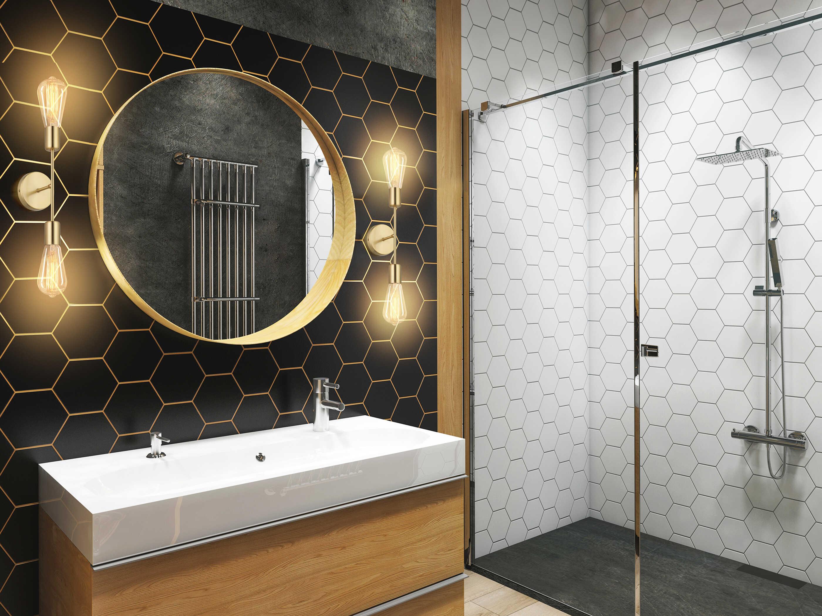 Eglo Avondale 2-Light Brushed Gold Wall Sconce