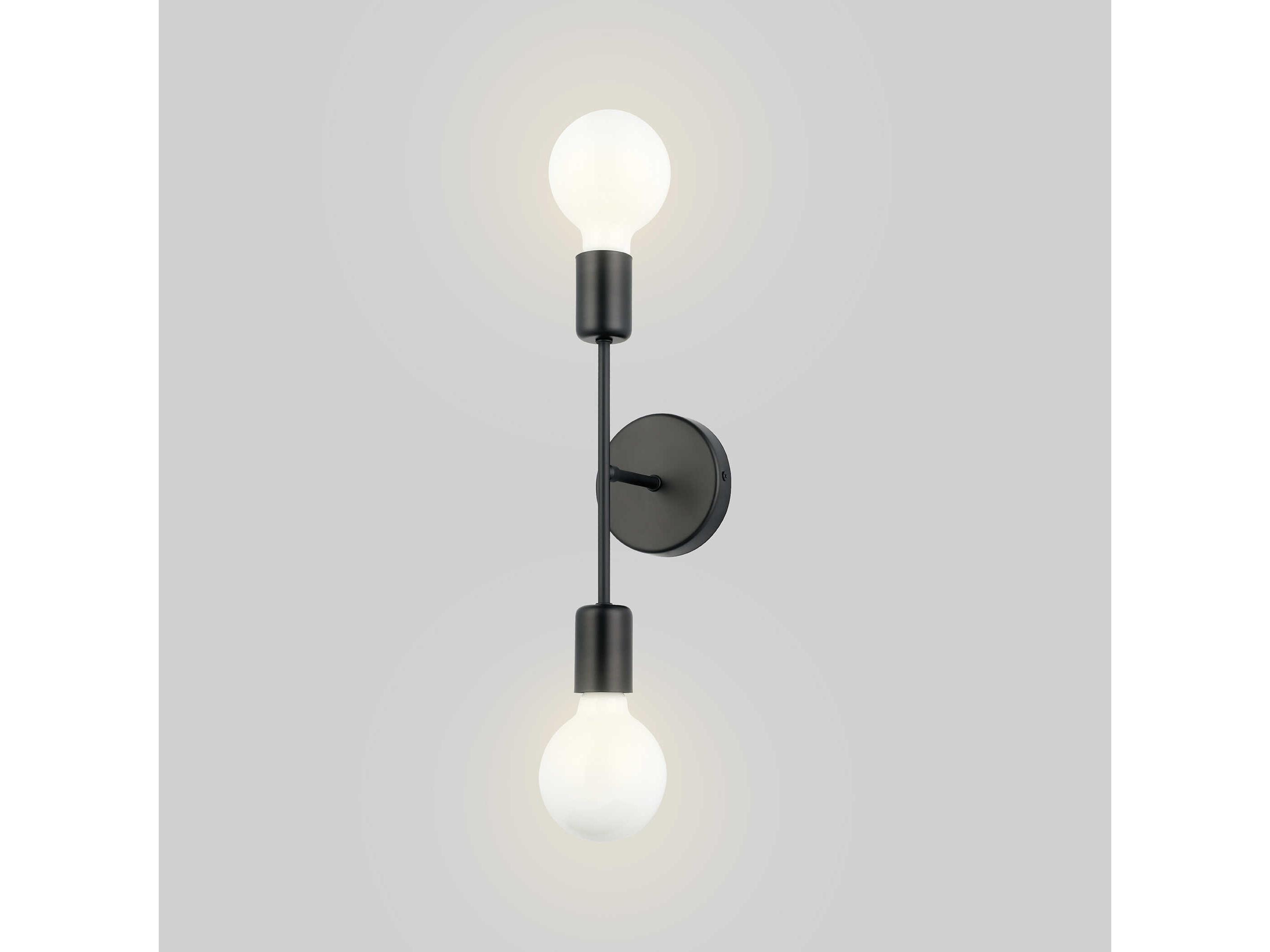 Eglo Avondale 2-Light Matte Black Wall Sconce