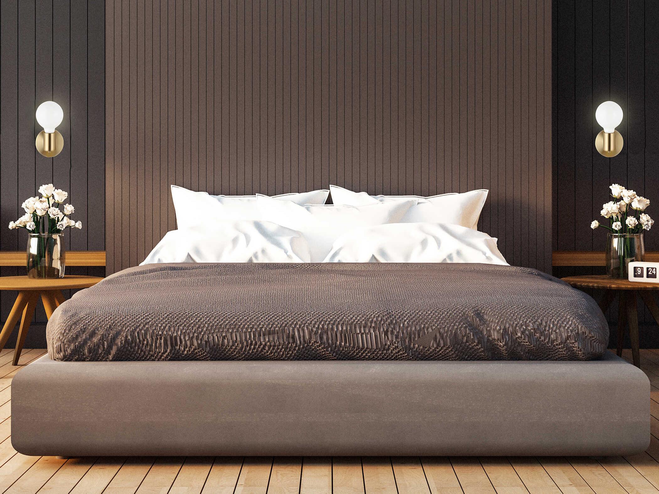 Eglo Avondale 1-Light Brushed Gold Wall Sconce