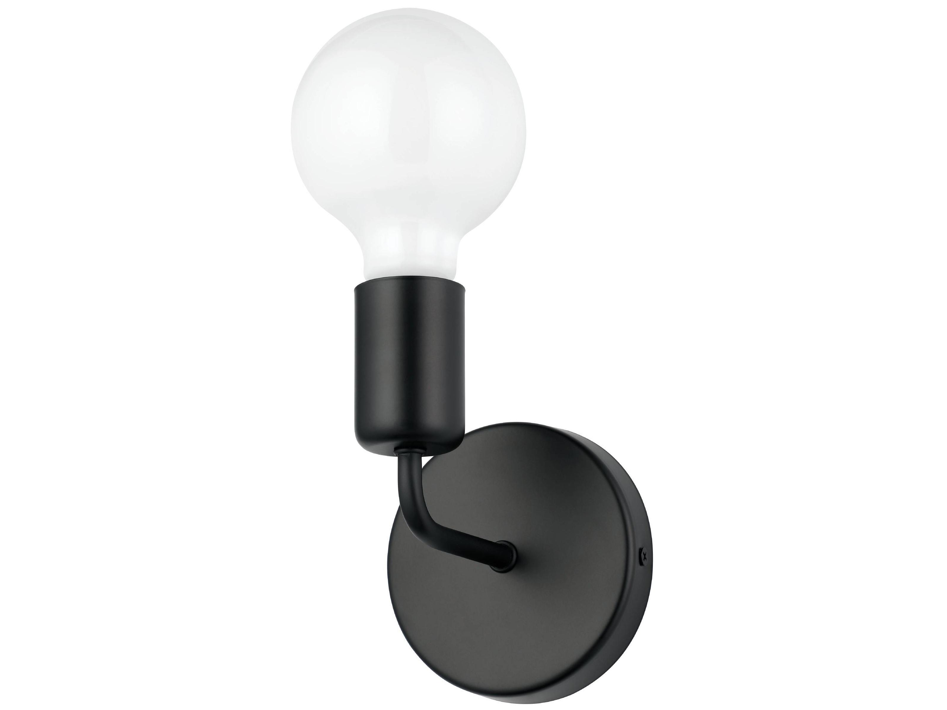 Eglo Avondale 1-Light Matte Black Wall Sconce