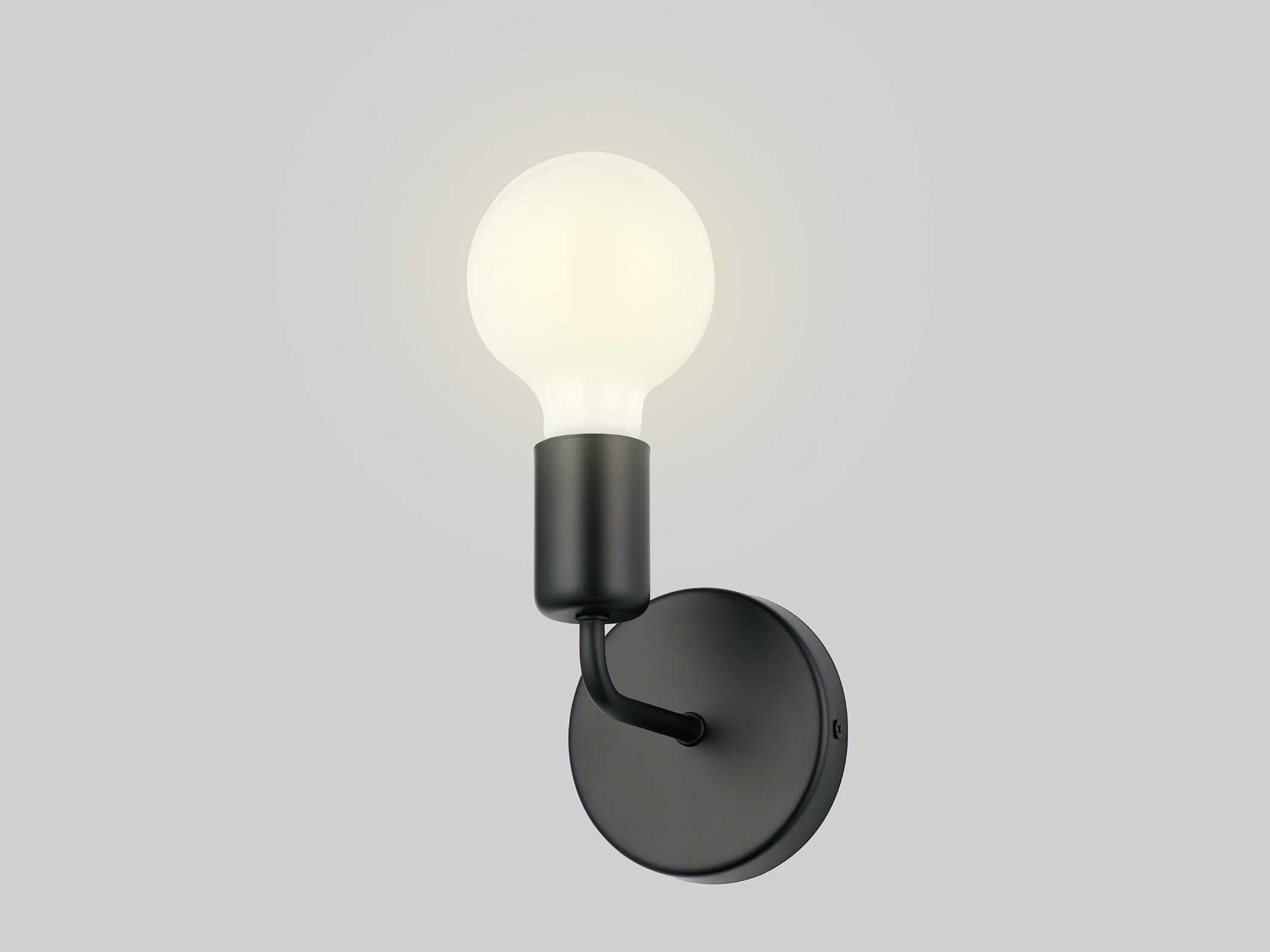 Eglo Avondale 1-Light Matte Black Wall Sconce