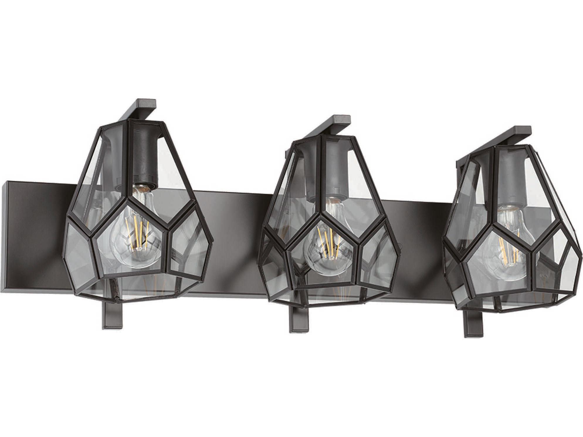 Eglo Mardyke 3-Light Matte Black Vanity Light