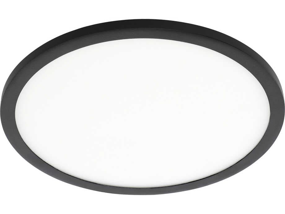 Eglo Trago Black Round Flush Mount
