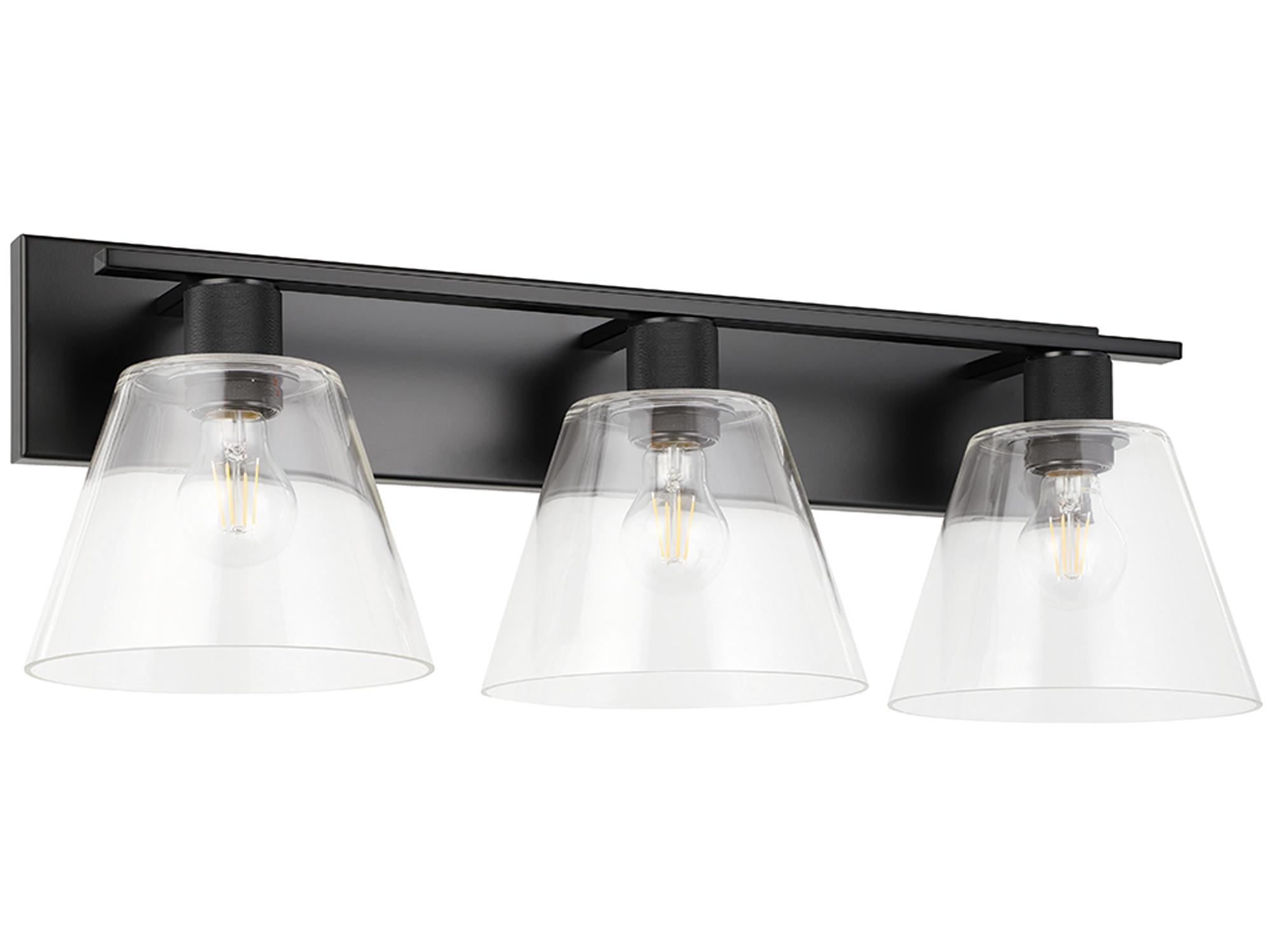 Eglo Copley 3-Light Matte Black Vanity Light