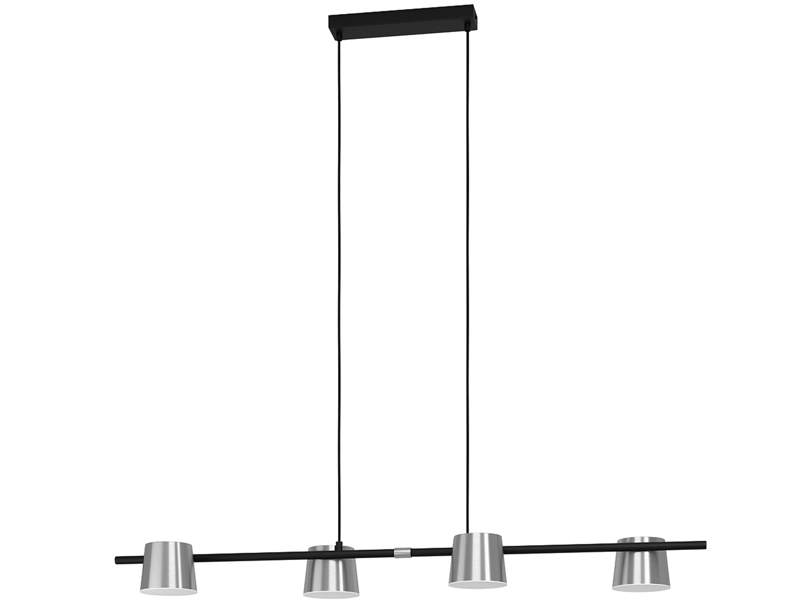 Eglo Altmira Altamira 4-Light Structured Black Matte Nickel Island Pendant