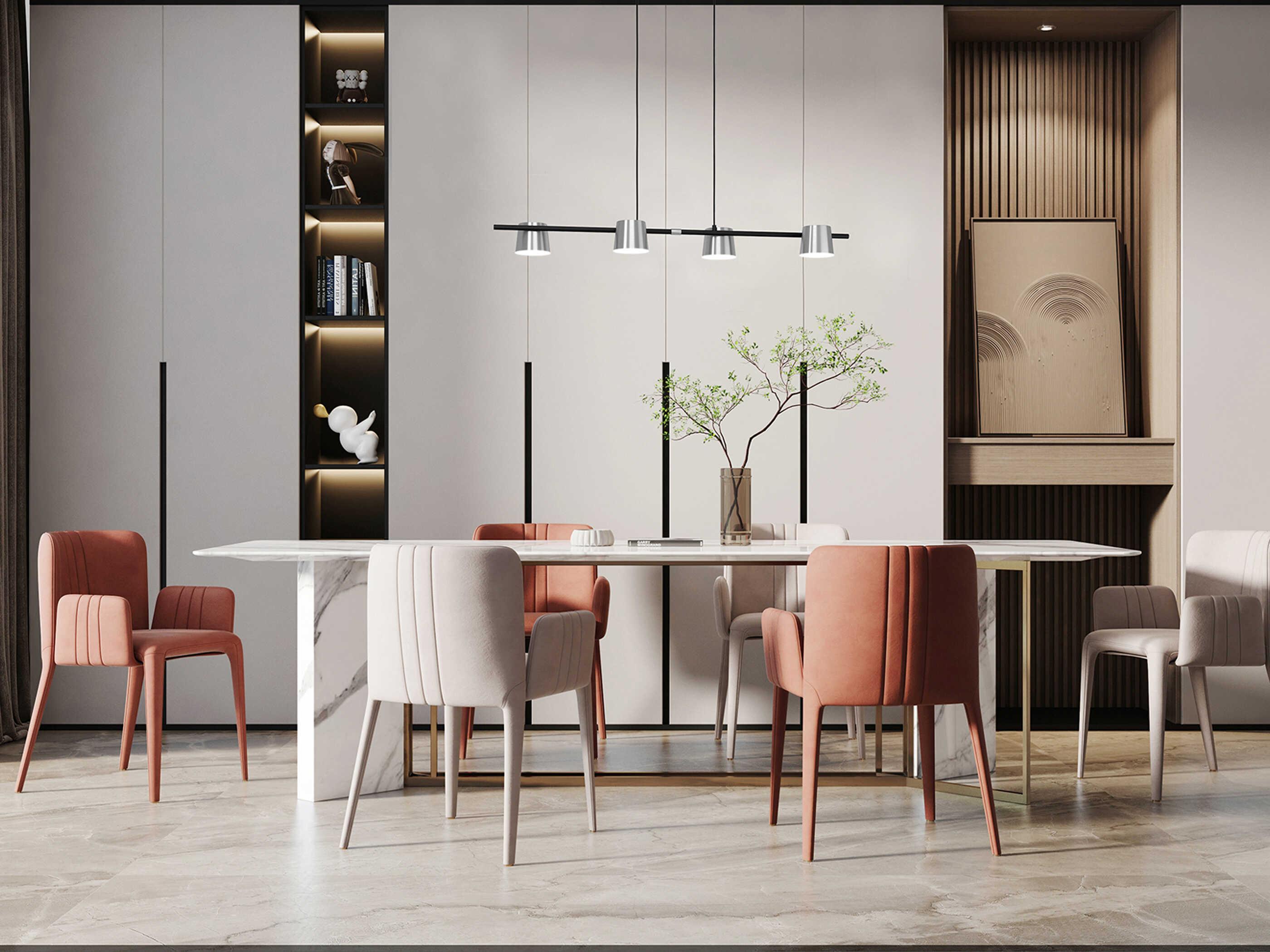 Eglo Altmira Altamira 4-Light Structured Black Matte Nickel Island Pendant