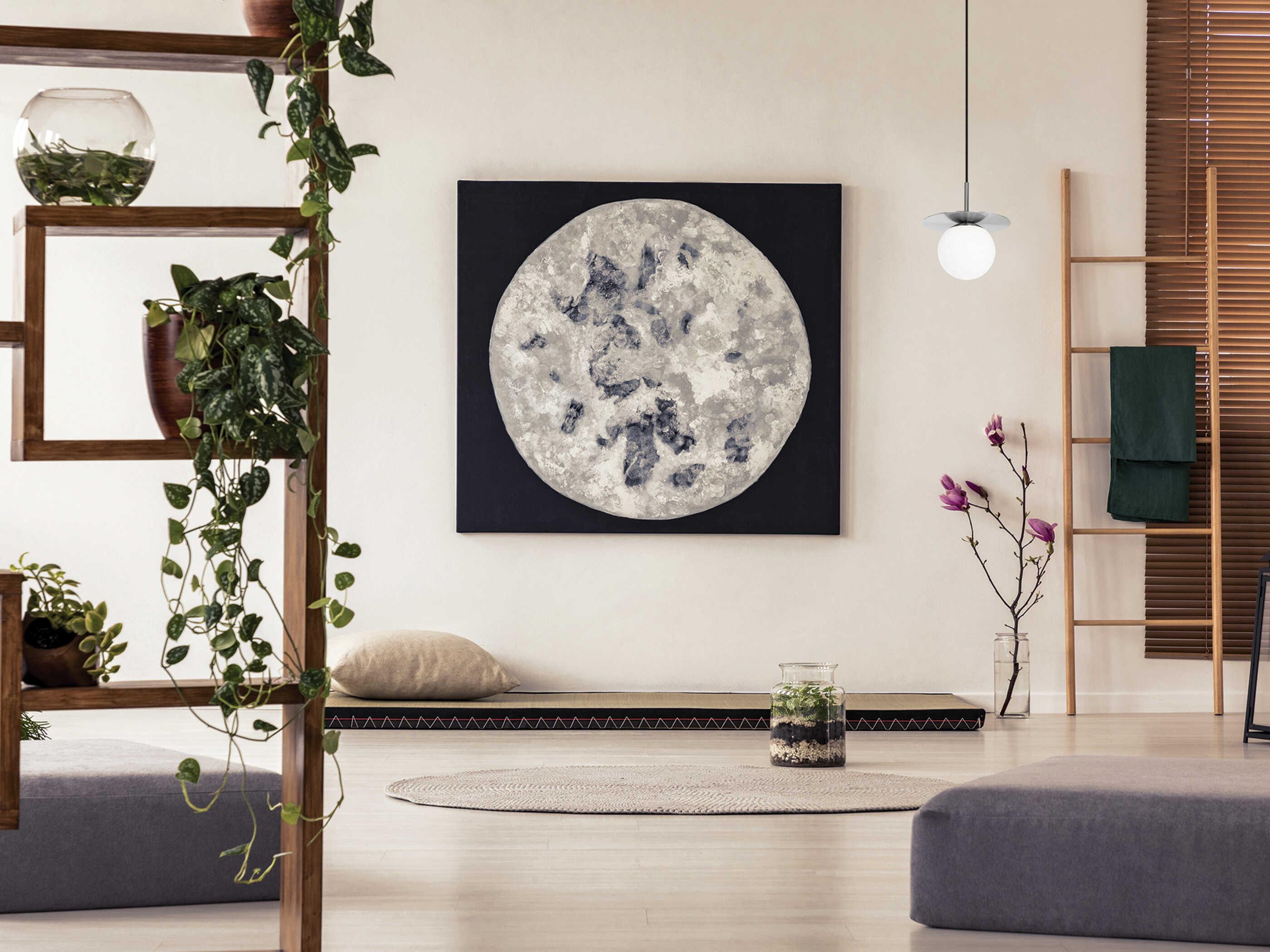 Eglo Arenales 1-Light Matte Nickel Globe Mini Pendant