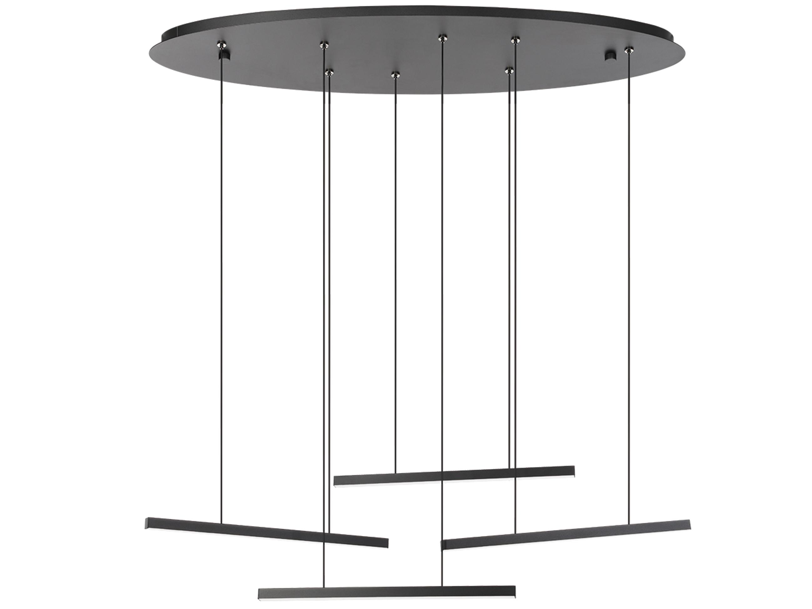 Eglo Lindoza 4-Light Black Linear Pendant