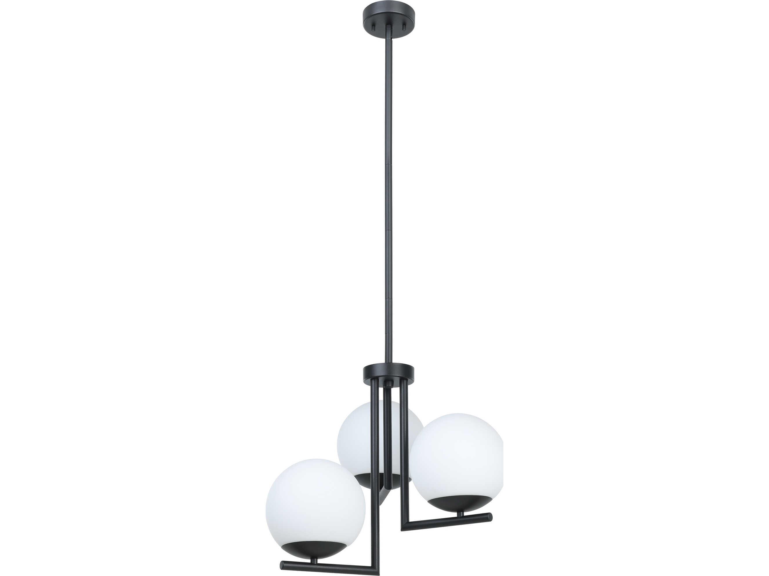 Eglo Denver 3-Light Black Globe Pendant