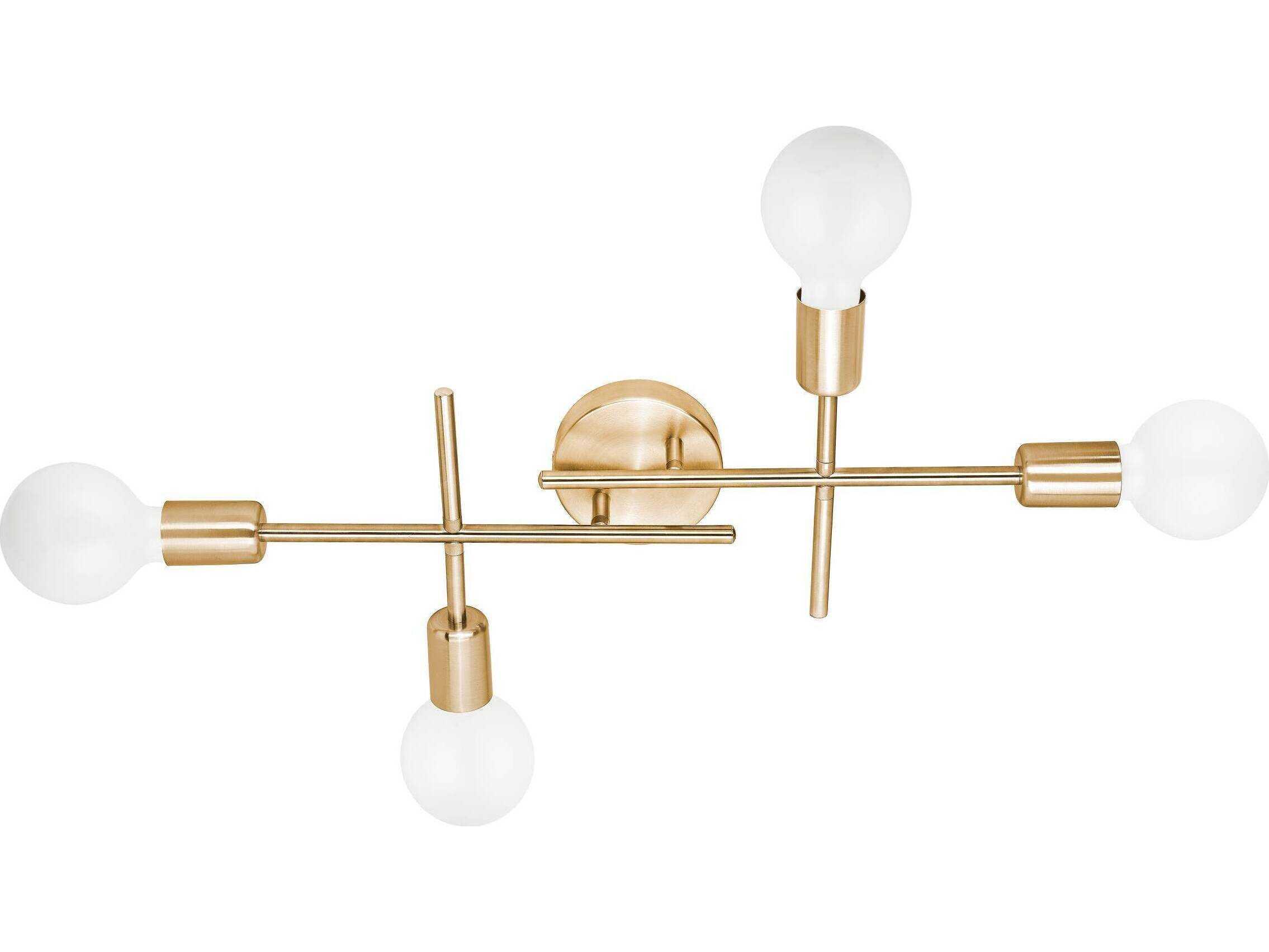 Eglo Avondale 4-Light Brushed Gold Wall Sconce