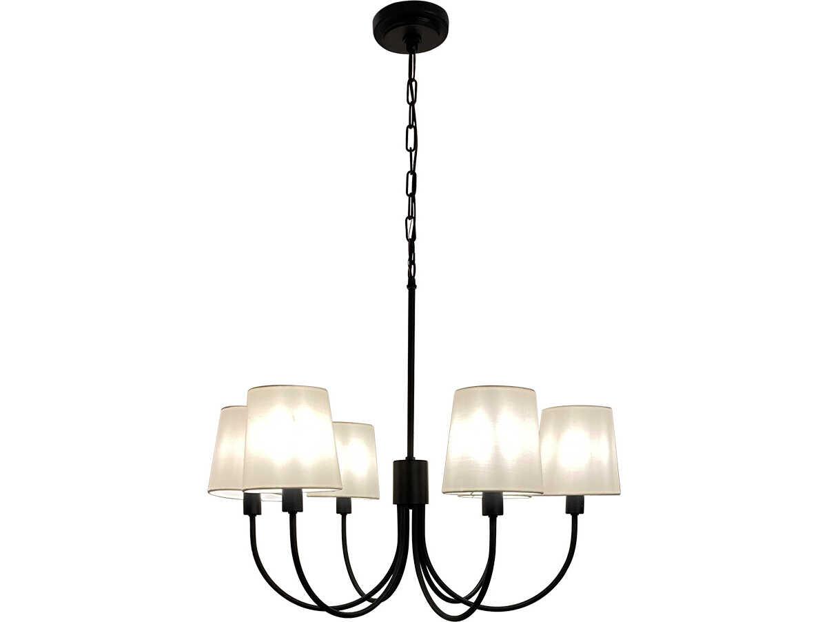 Eglo Smyrna 6-Light Black Chandelier