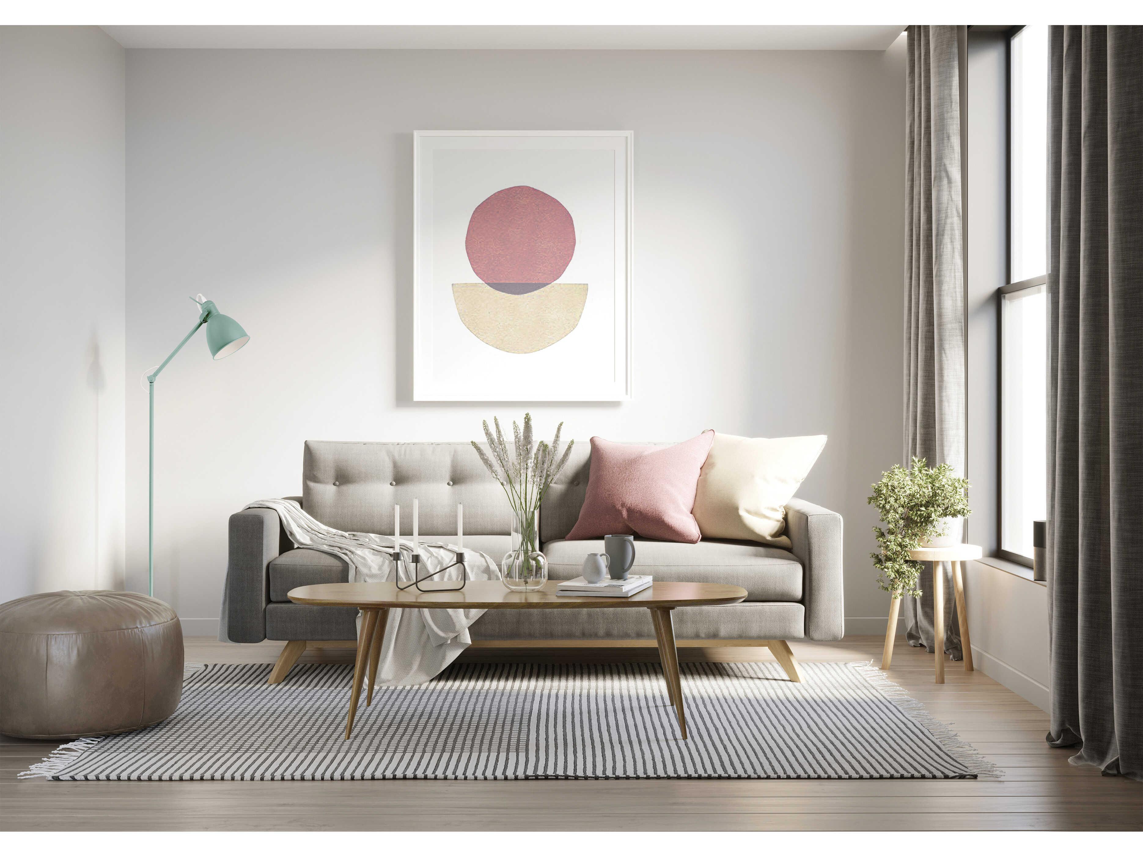 Eglo Priddy Green Metal Floor Lamp