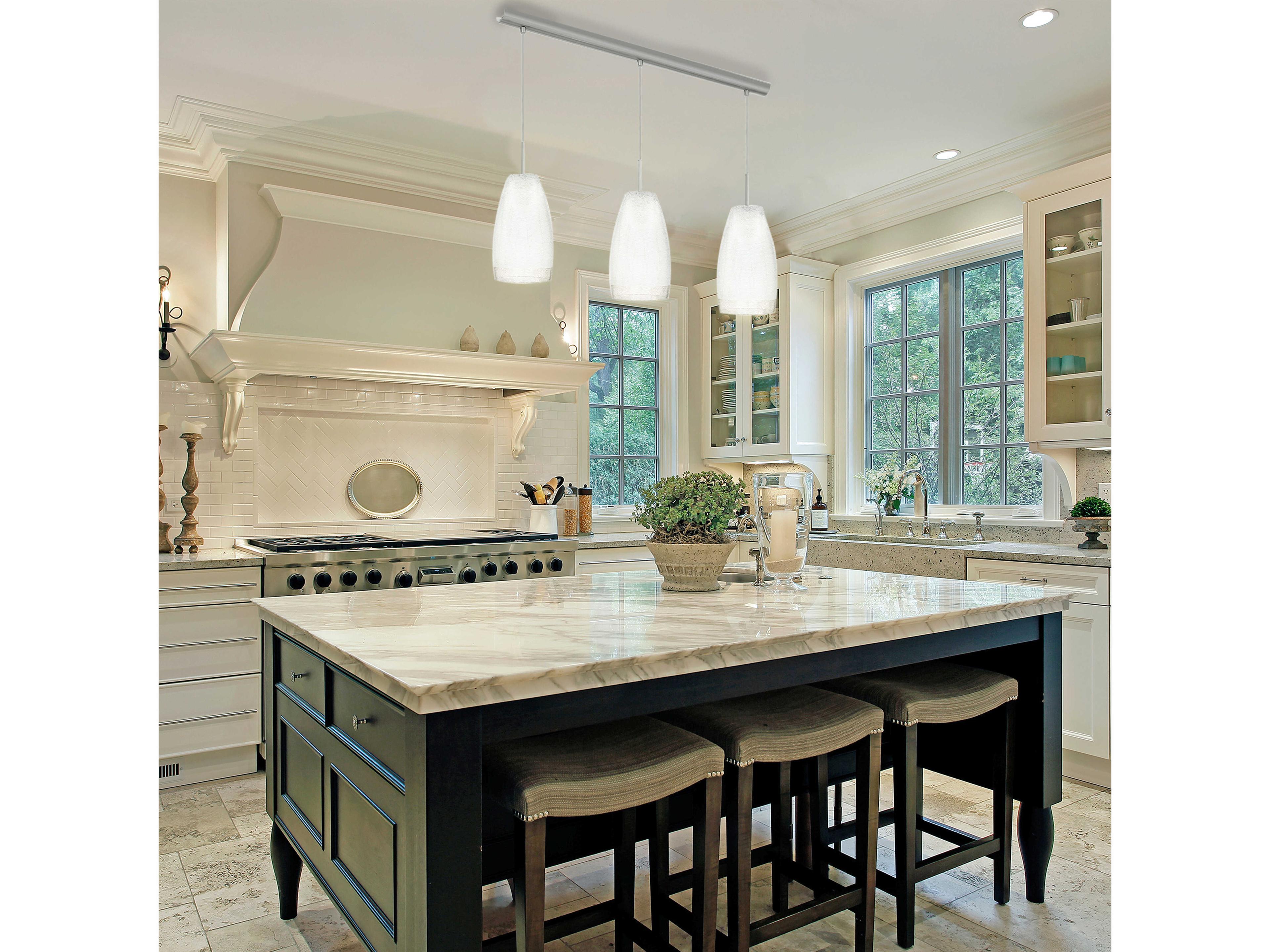 Eglo Crash 3-Light Matte Nickel Bell Island Pendant