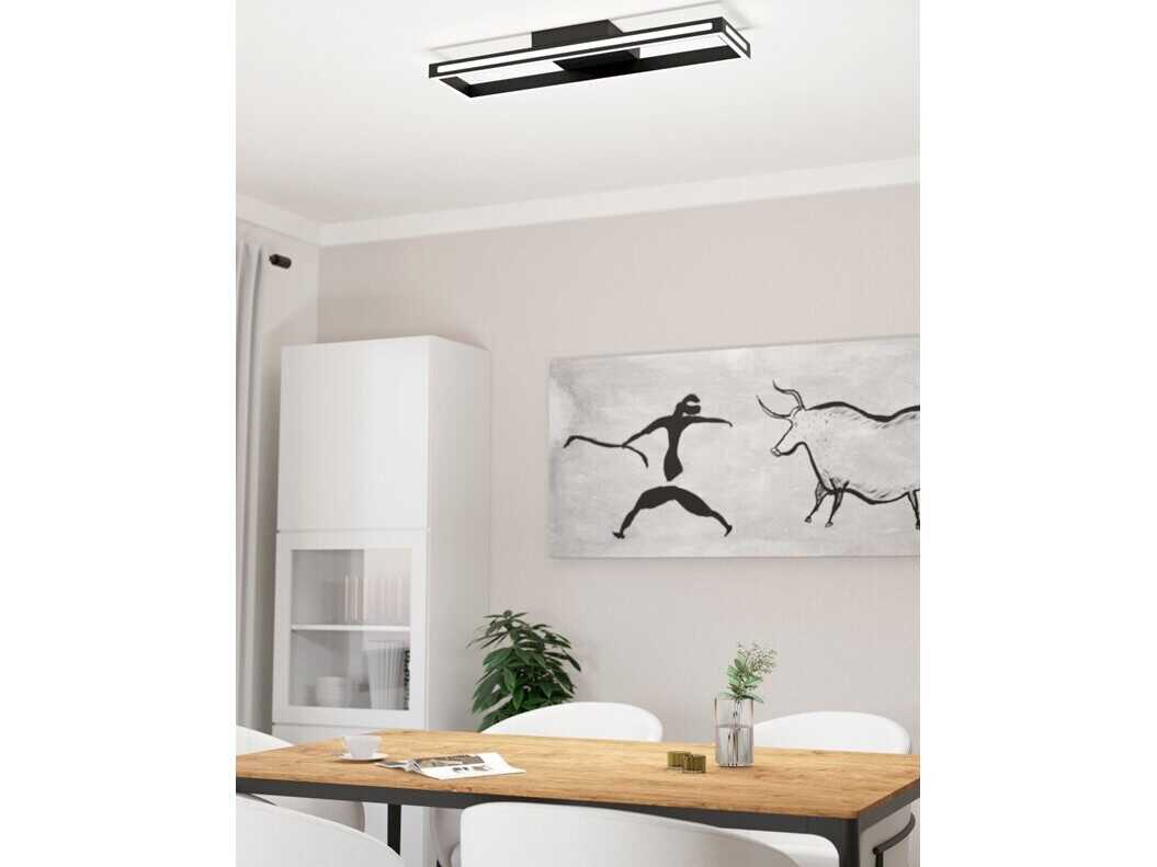 Eglo Salvilanas Black Flush Mount