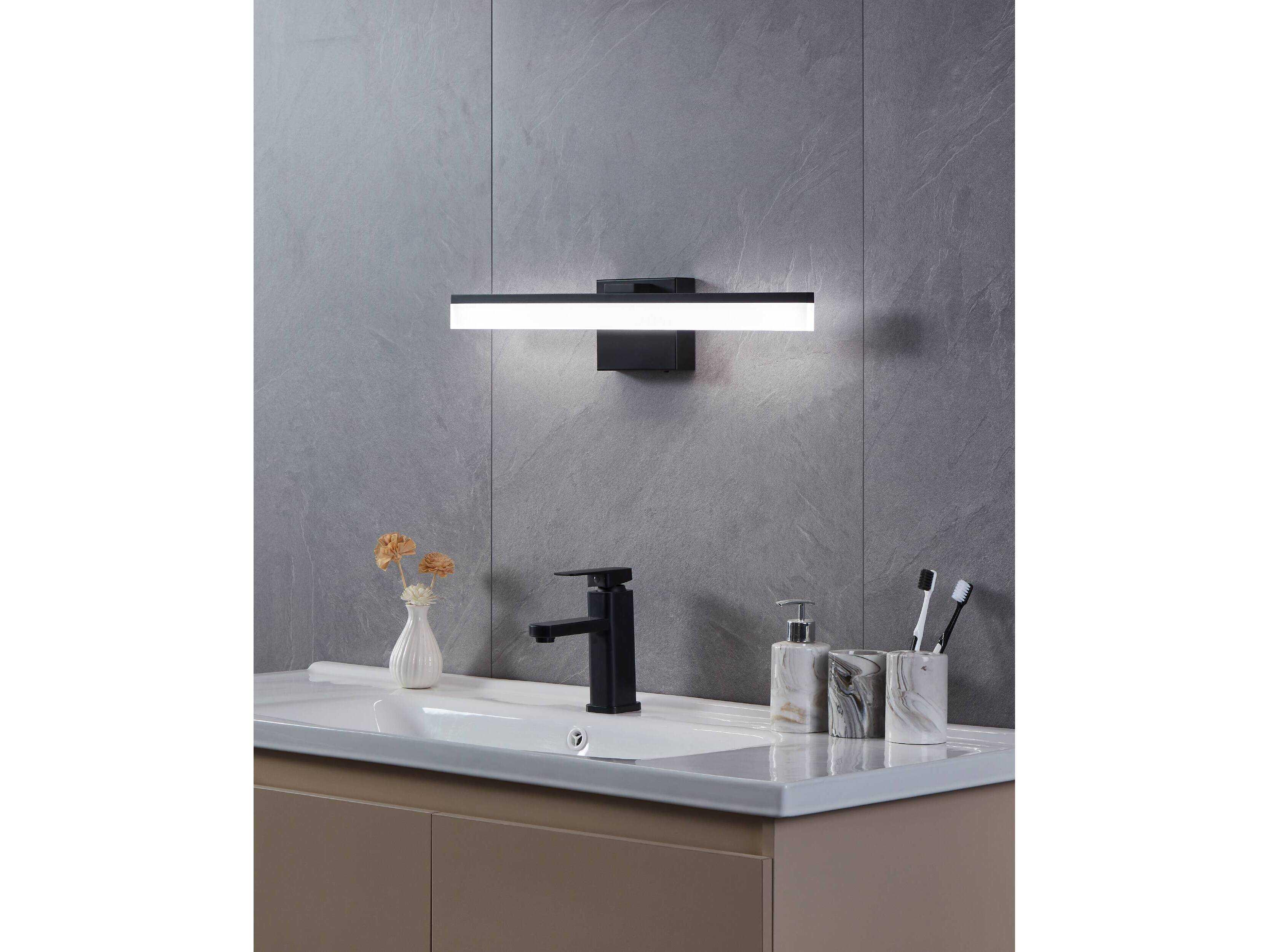Eglo Palmital 1-Light Black Vanity Light