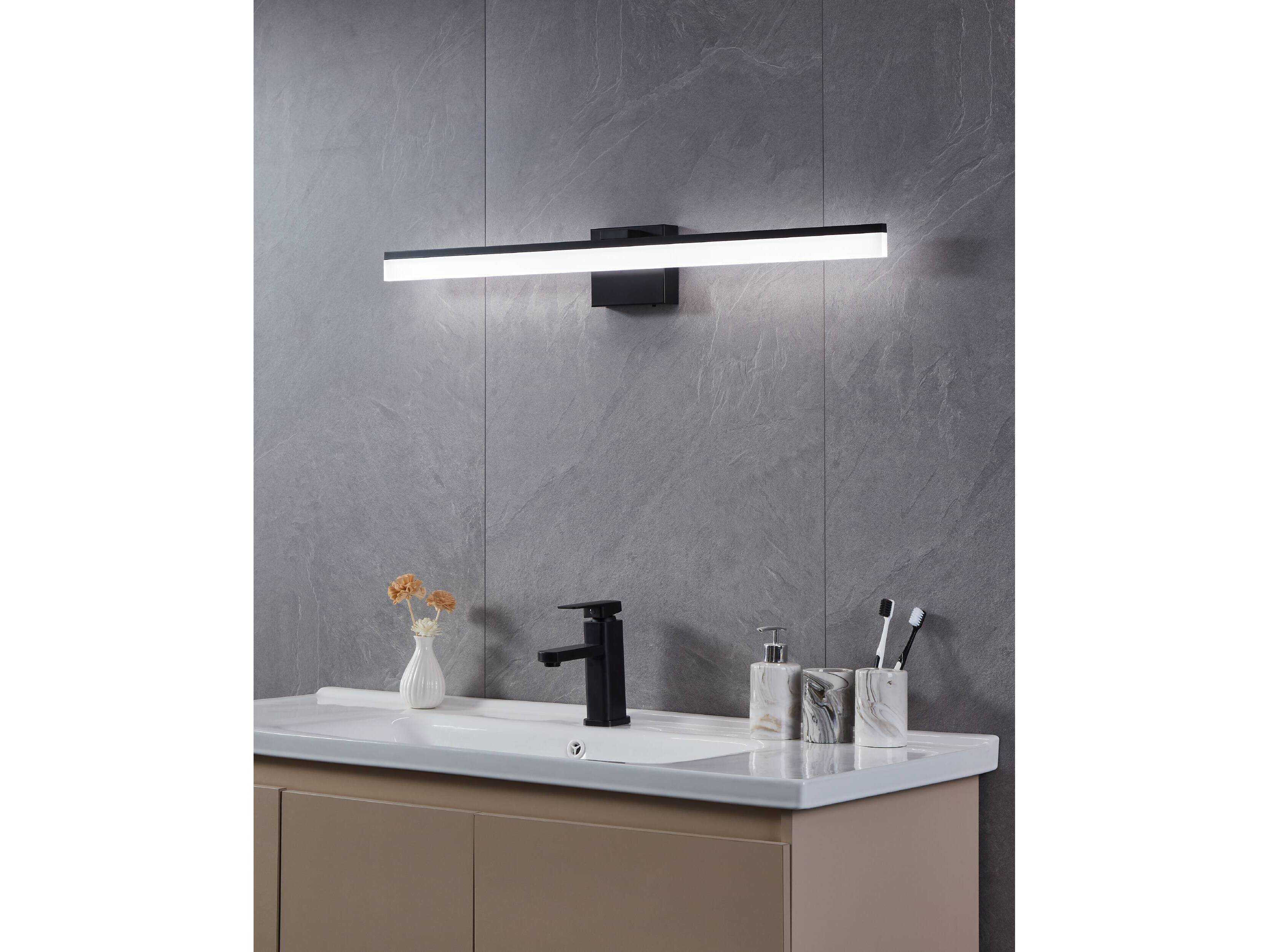 Eglo Palmital 1-Light Black Vanity Light