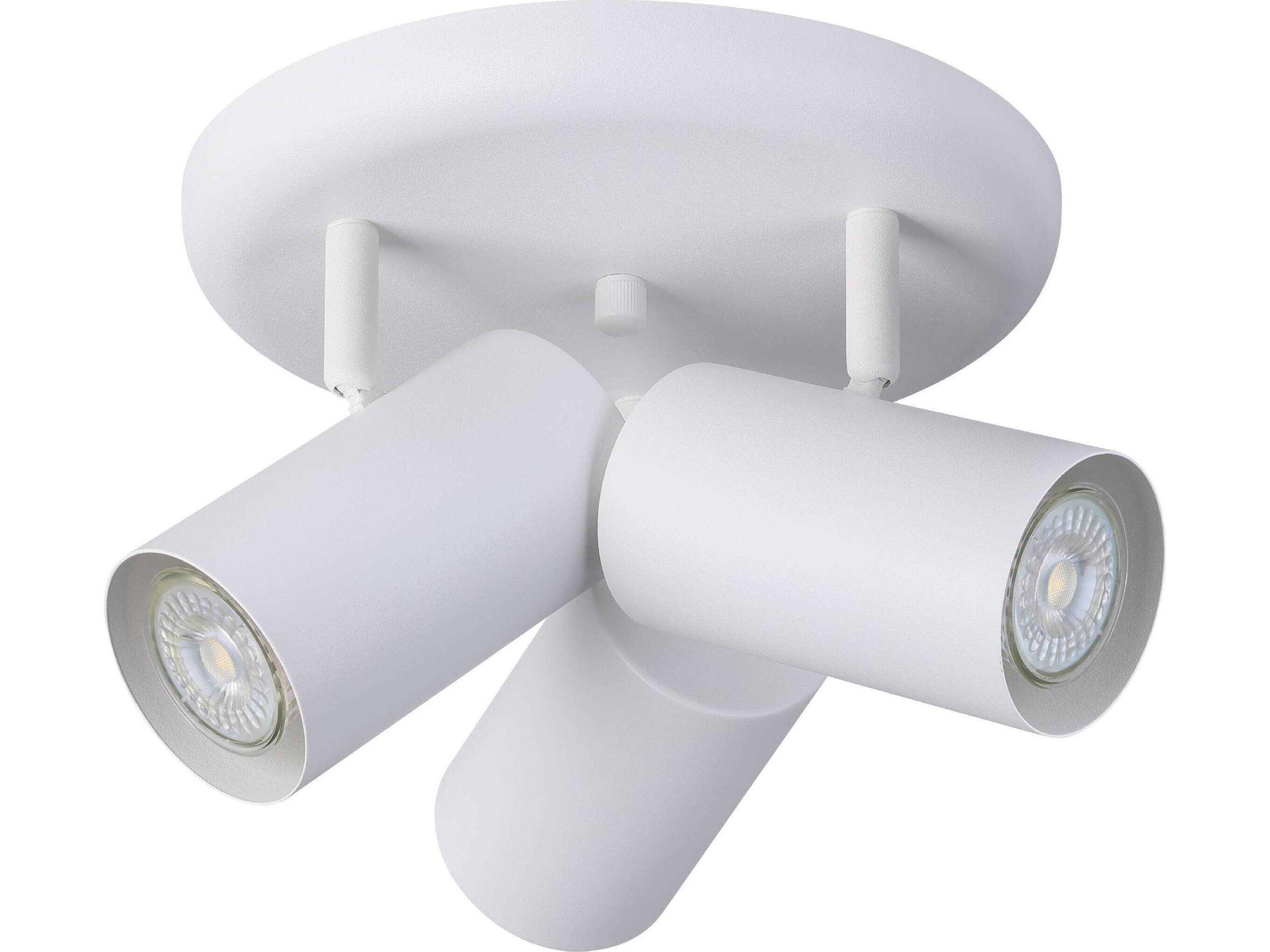 Eglo Calloway 3-Light White Cylinder Track & Rail Light