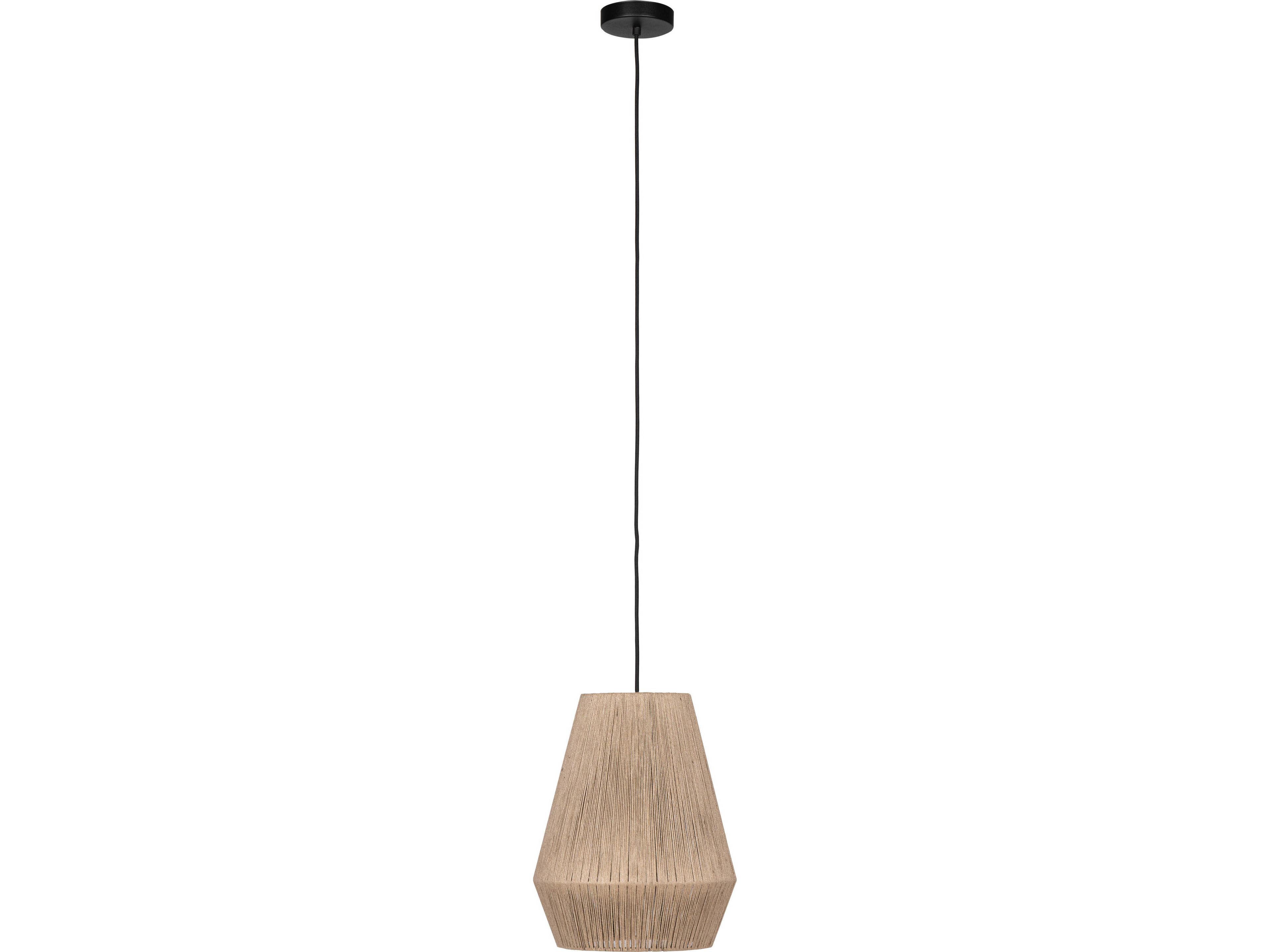 Eglo Alderney 1-Light Black Brown Mini Pendant