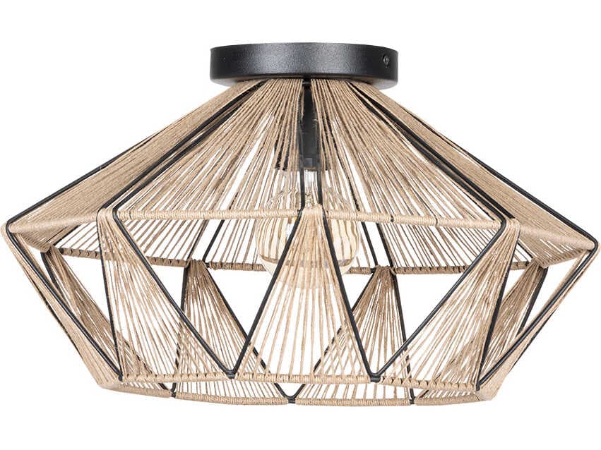 Eglo Adwickle 1-Light Black Brown Pendant