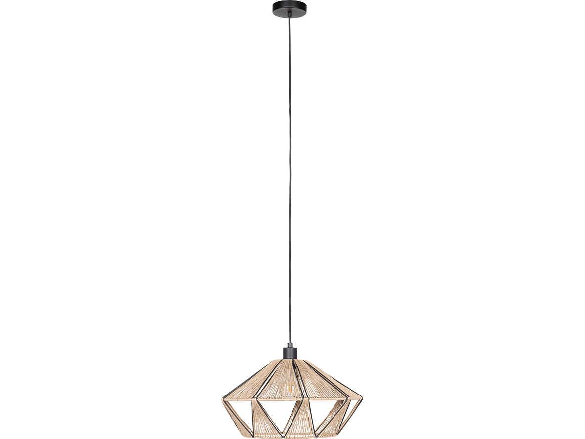 Eglo Adwickle 1-Light Black Brown Pendant