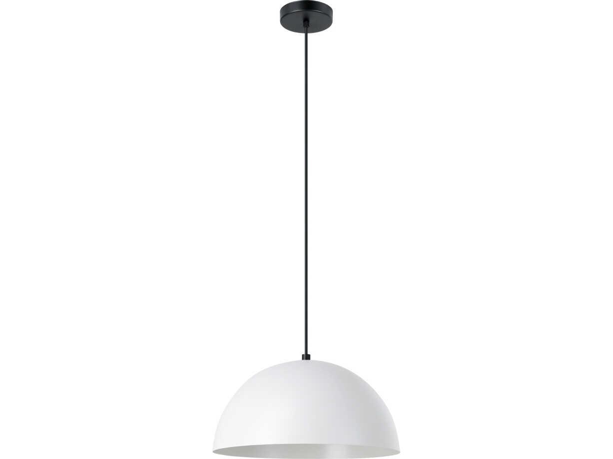 Eglo Rafaelino 1-Light Grey White Dome Pendant