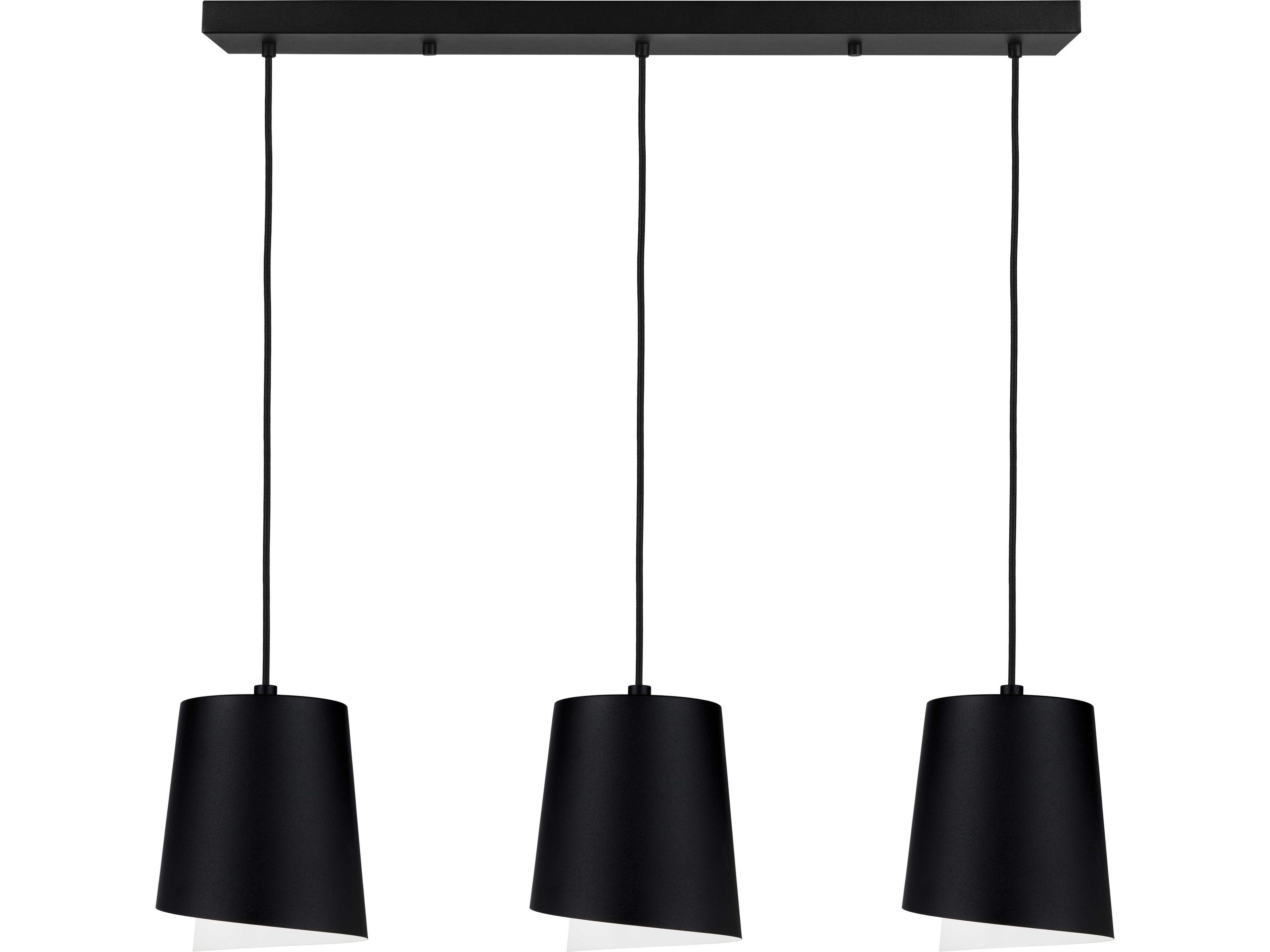 Eglo Bolivia 3-Light Black Island Pendant
