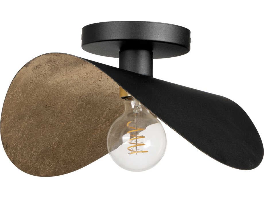 Eglo Saceda 1-Light Black Gold Leaf Mini Pendant