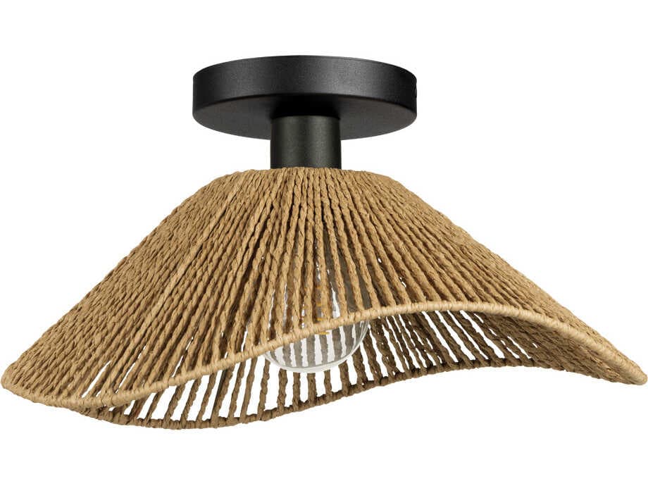 Eglo Lavister 1-Light Black Brown Pendant