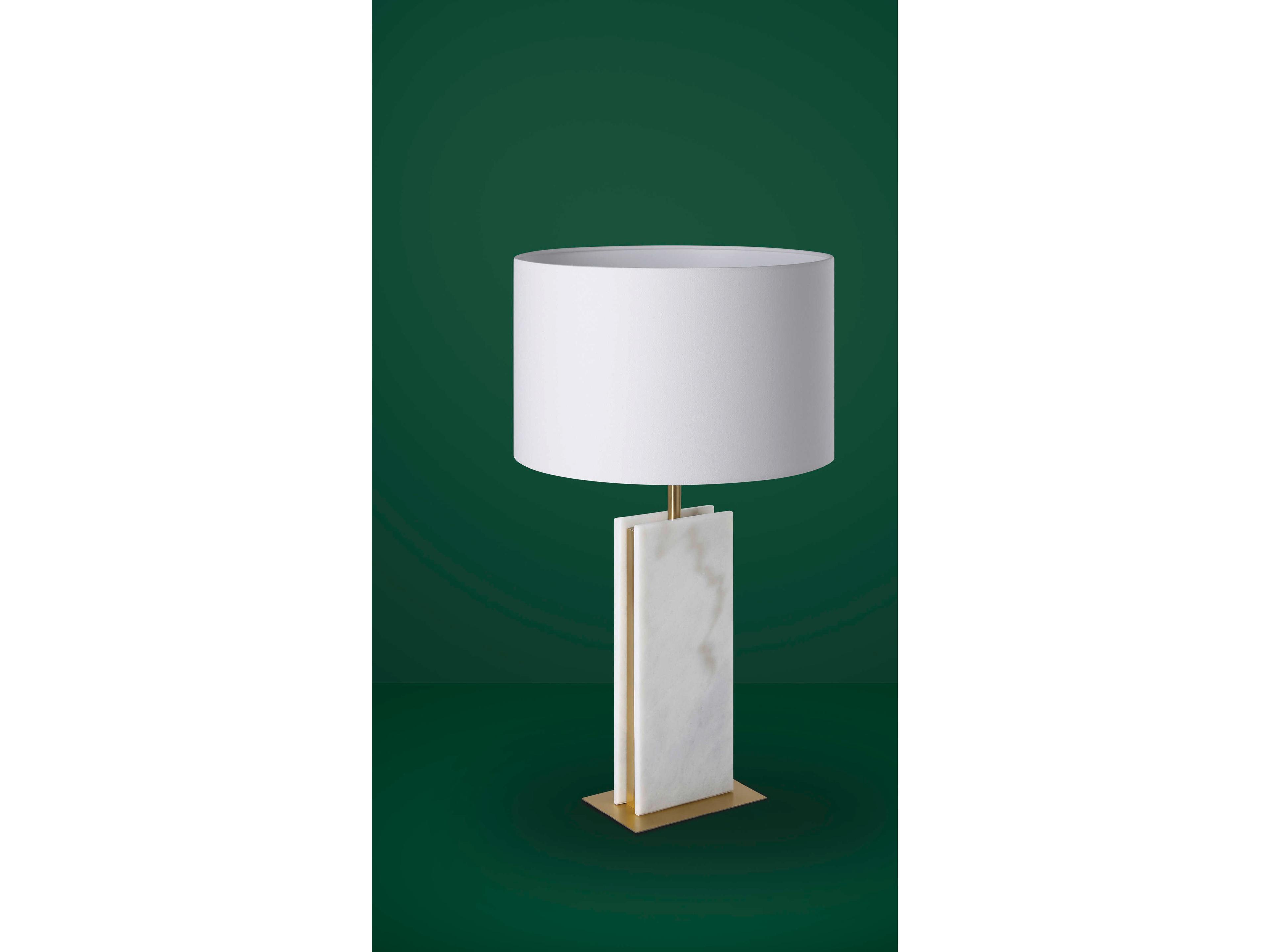 Eglo Belesar Marble White Fabric Buffet Lamp