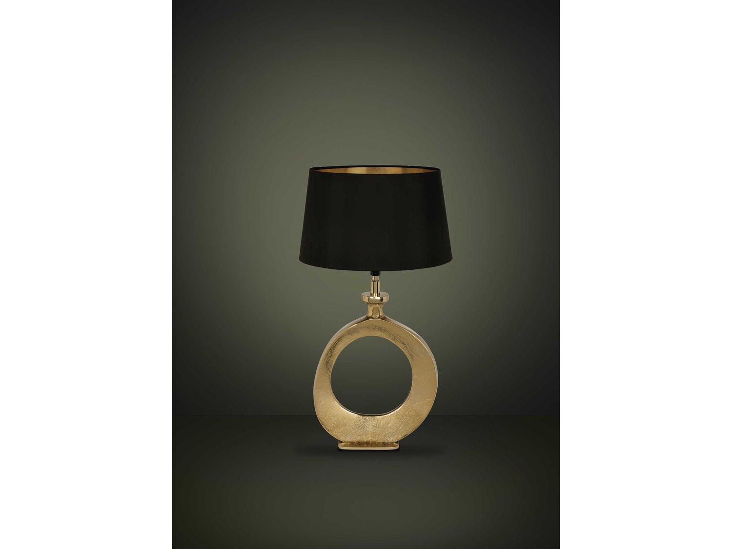 Eglo Diezma Gold Black Exterior Interior Fabric Table Lamp