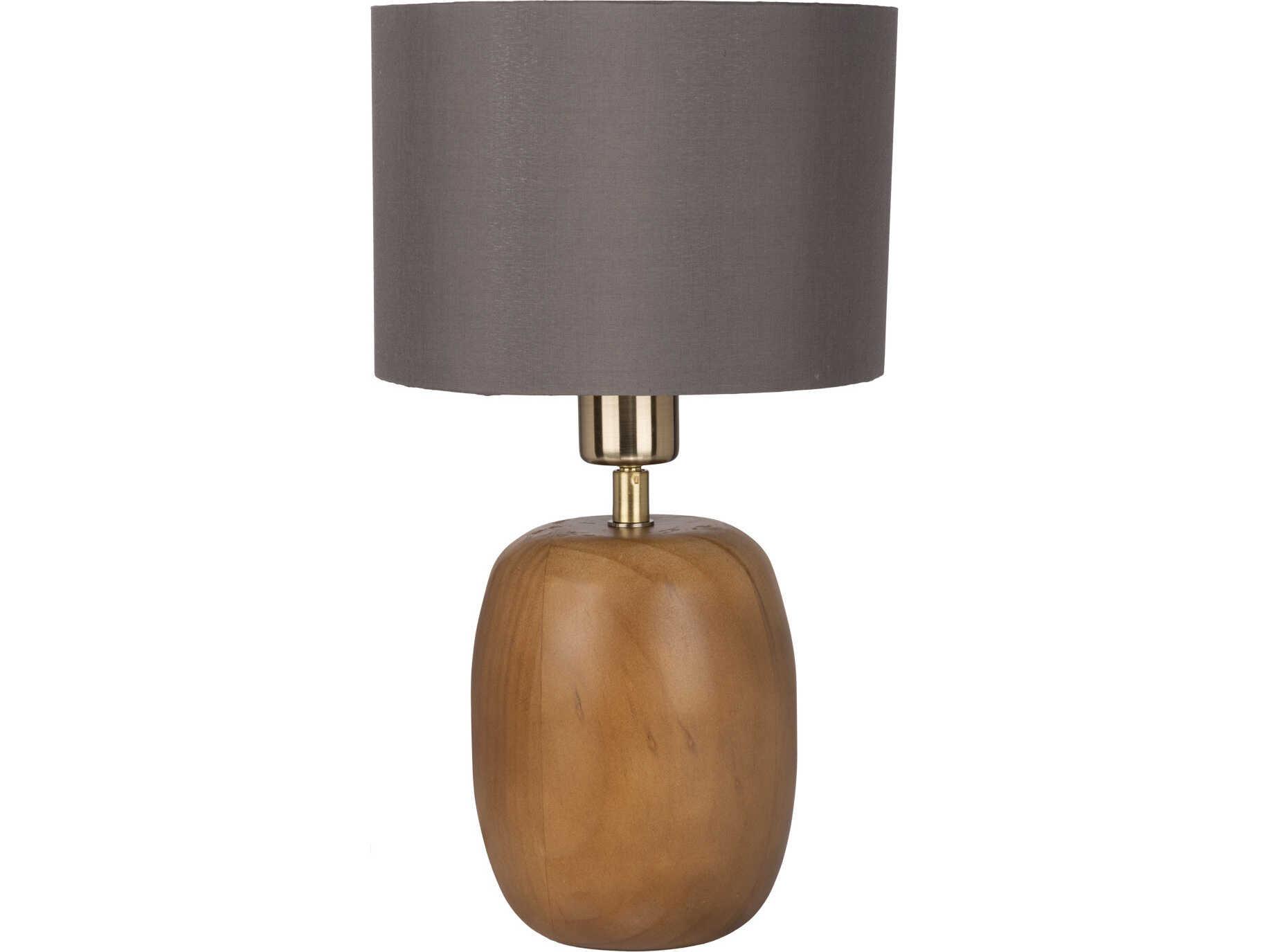 Eglo Cottesford Brushed Gold Cappuccino Fabric Table Lamp