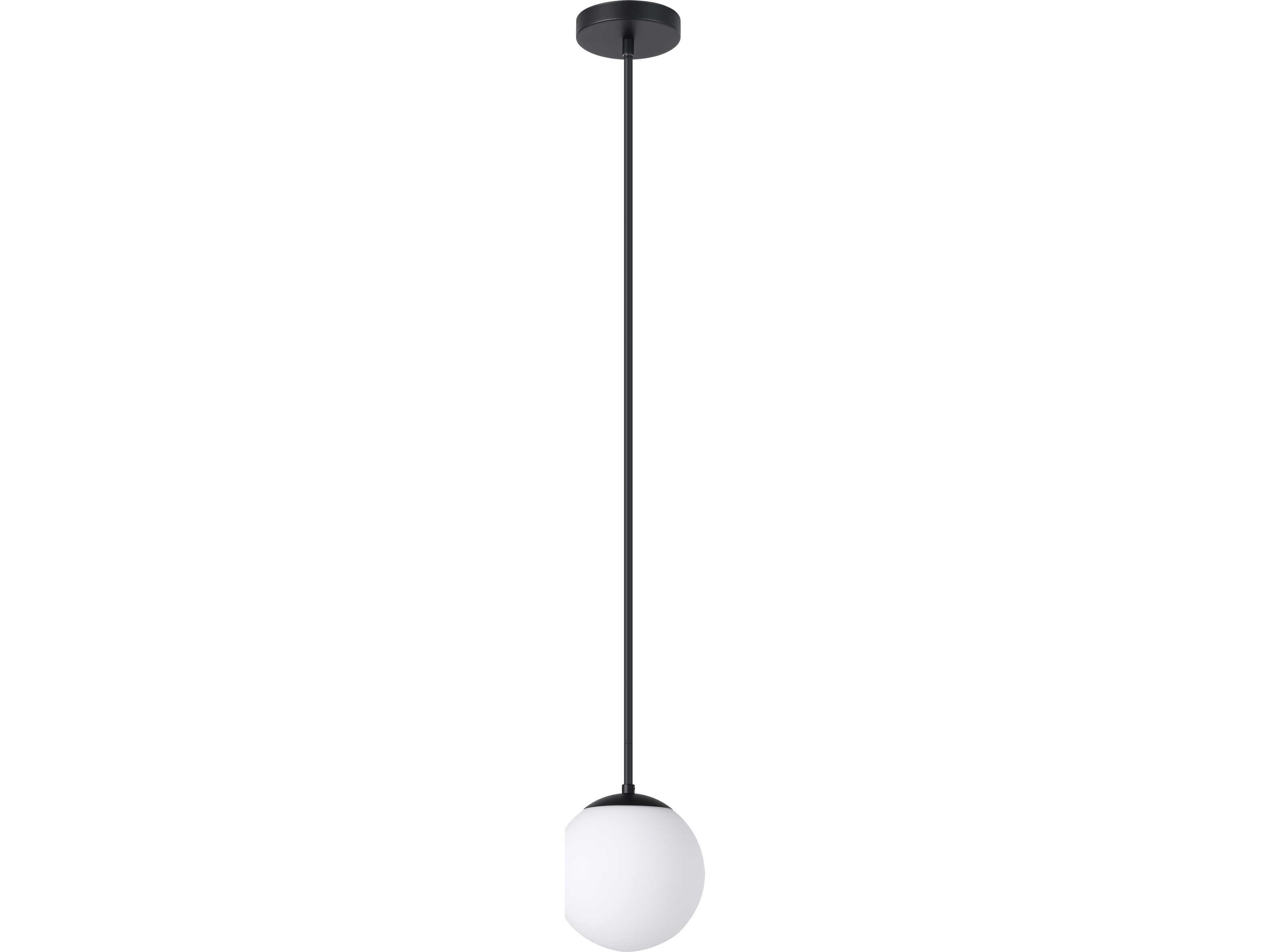 Eglo Rondo 1-Light Black Globe Mini Pendant
