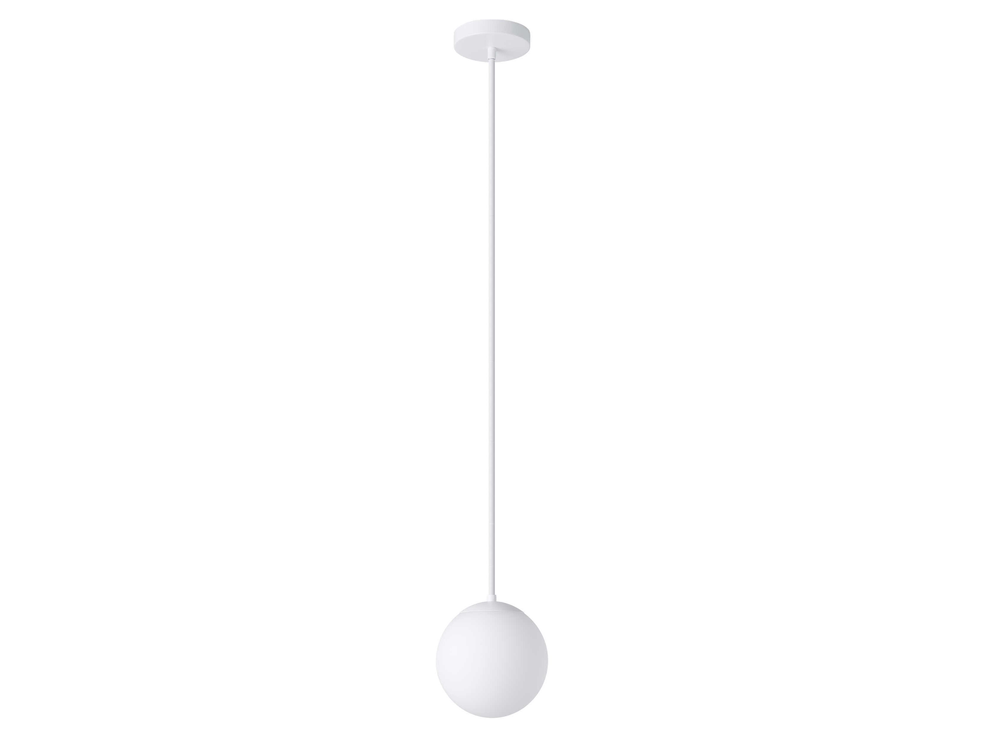 Eglo Rondo 1-Light White Globe Mini Pendant