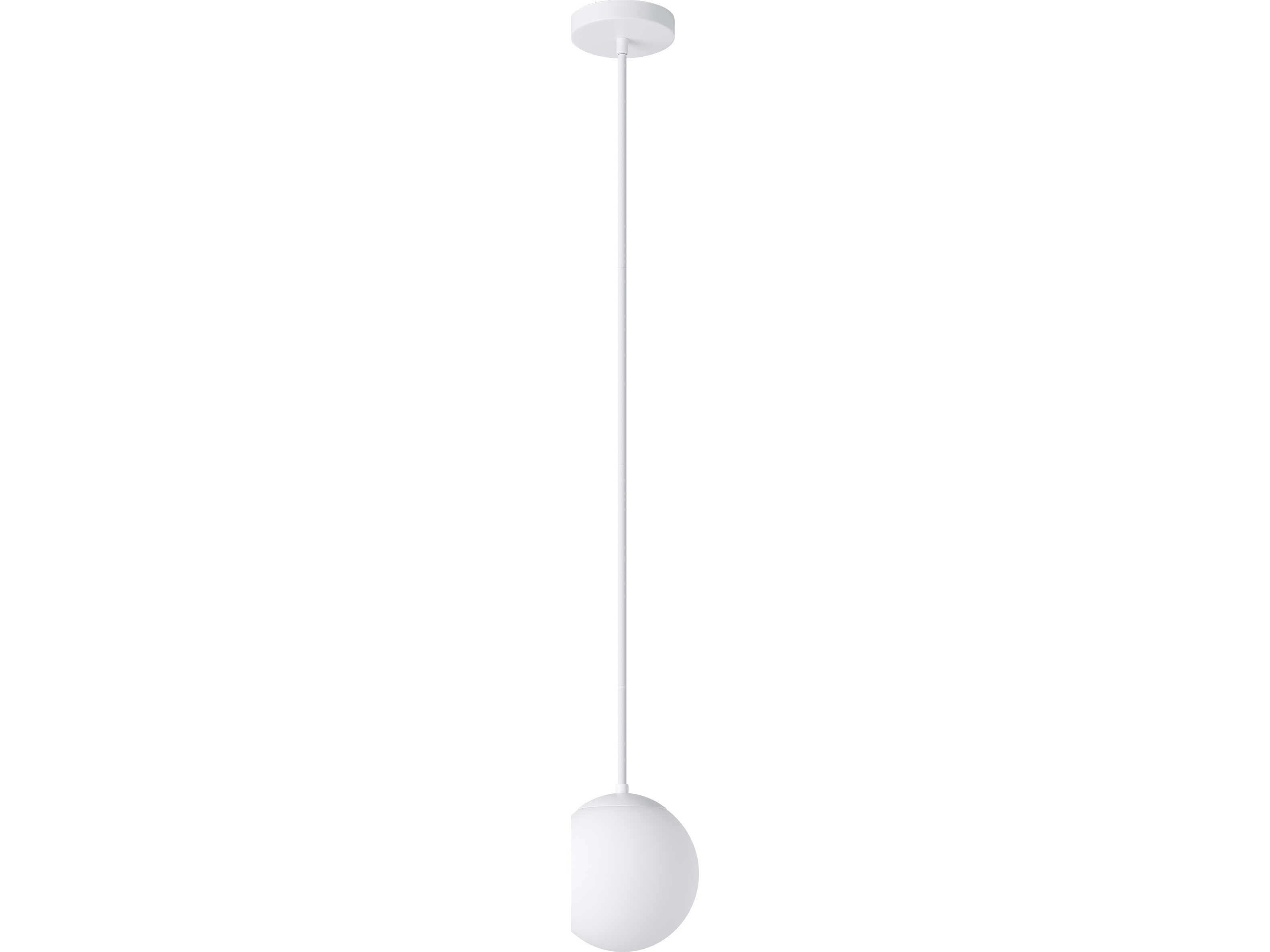 Eglo Rondo 1-Light White Globe Mini Pendant