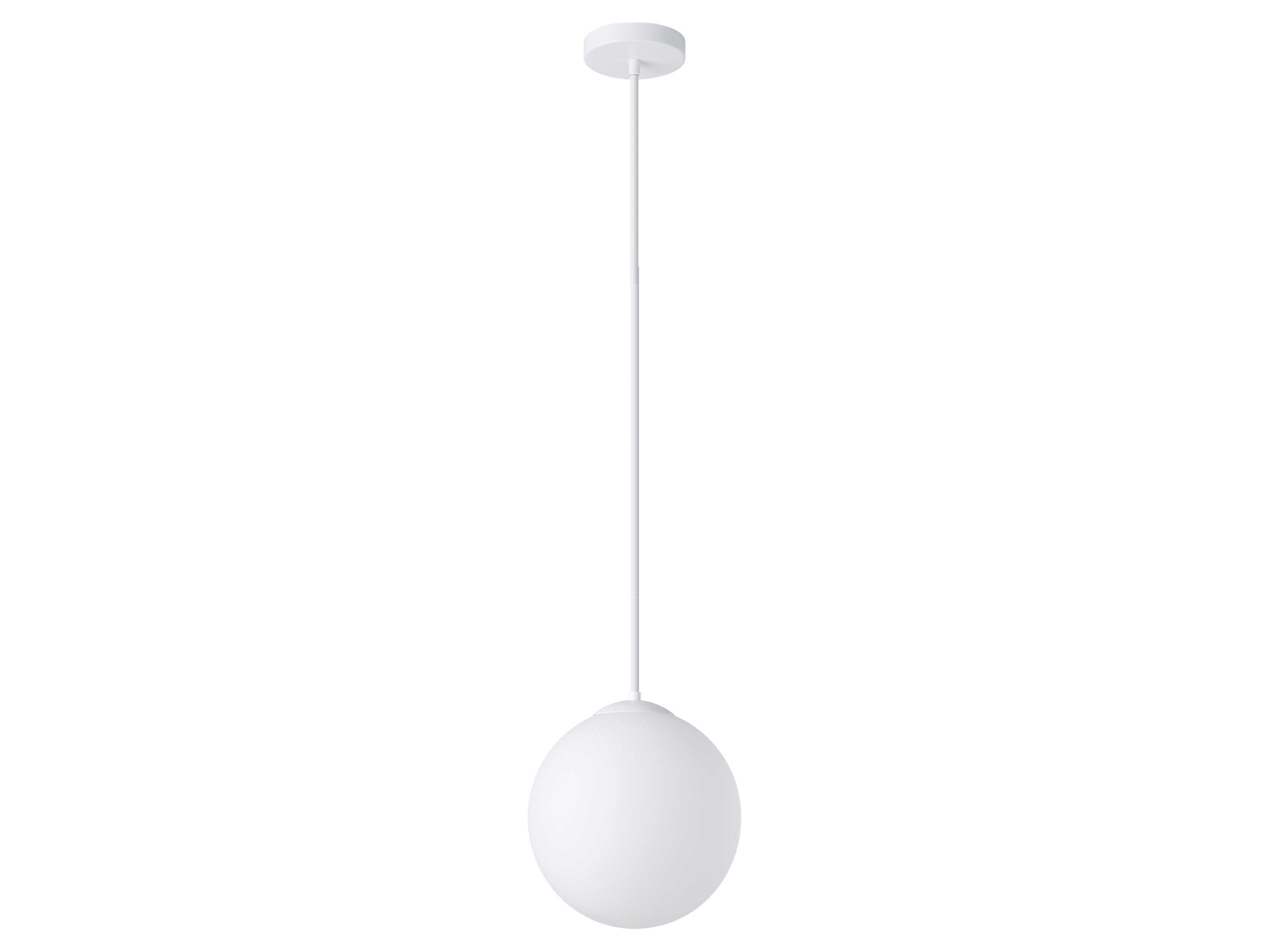 Eglo Rondo 1-Light White Globe Mini Pendant