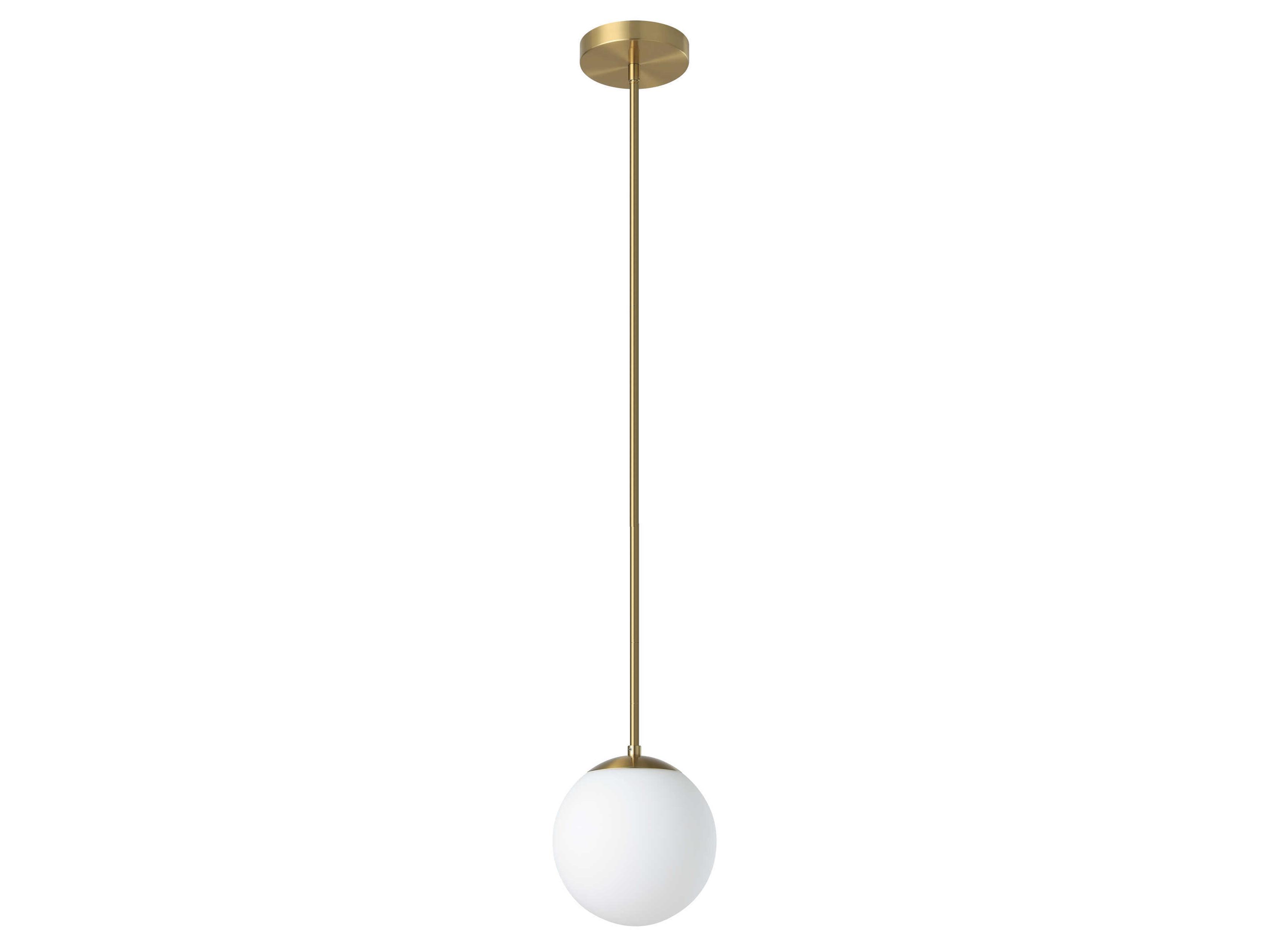 Eglo Rondo 1-Light Brushed Brass Globe Mini Pendant