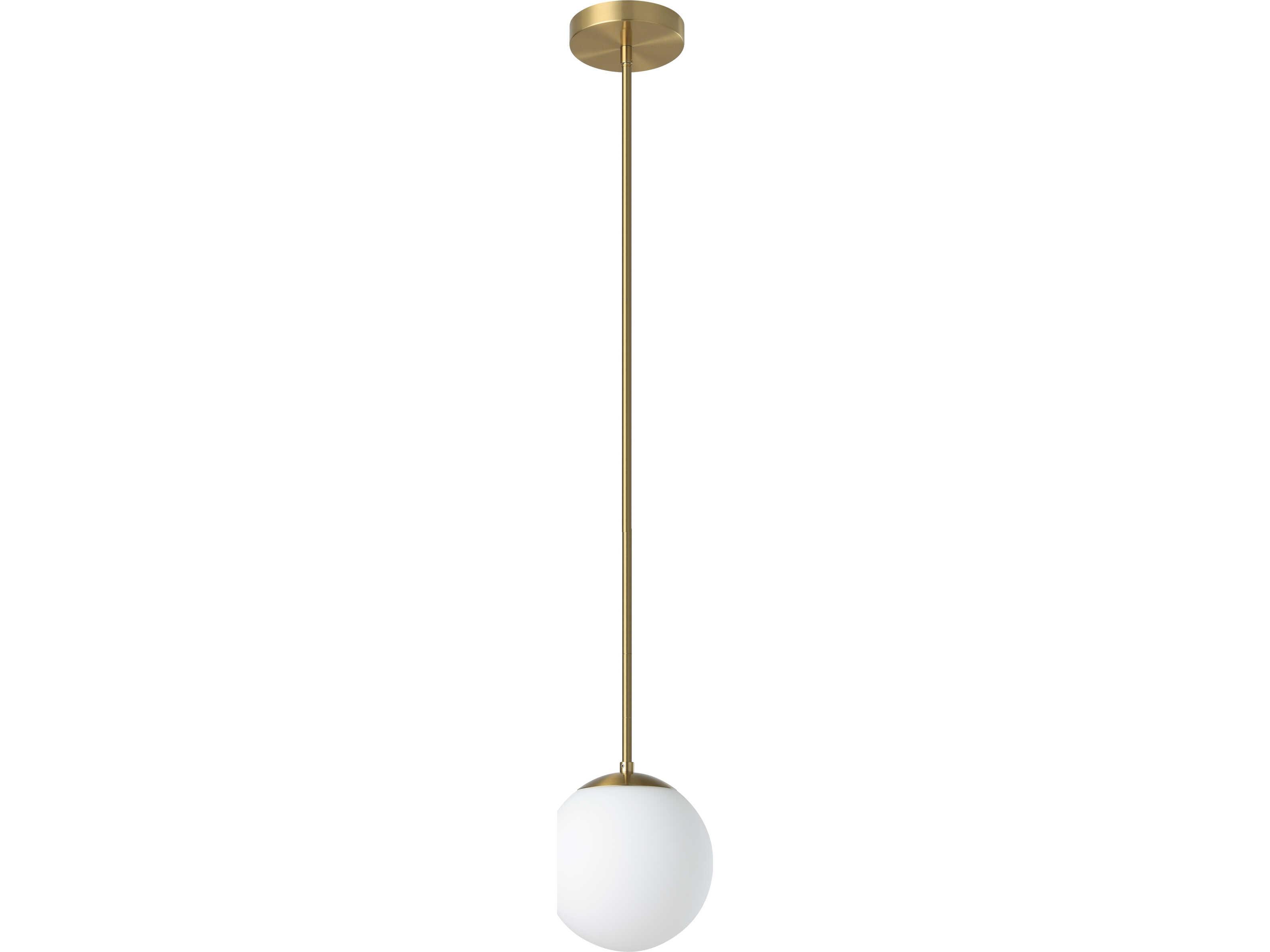 Eglo Rondo 1-Light Brushed Brass Globe Mini Pendant