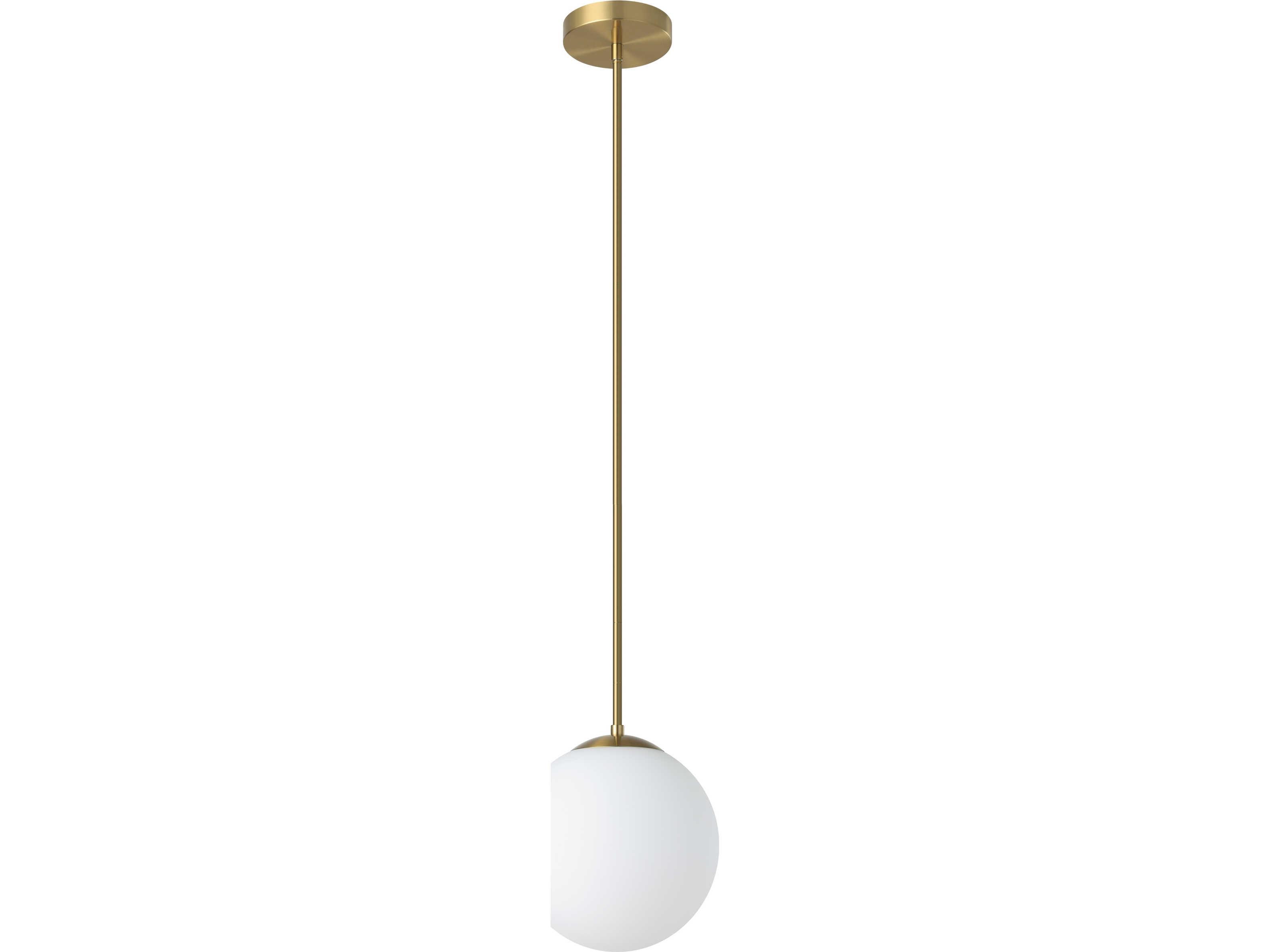 Eglo Rondo 1-Light Brushed Brass Globe Mini Pendant