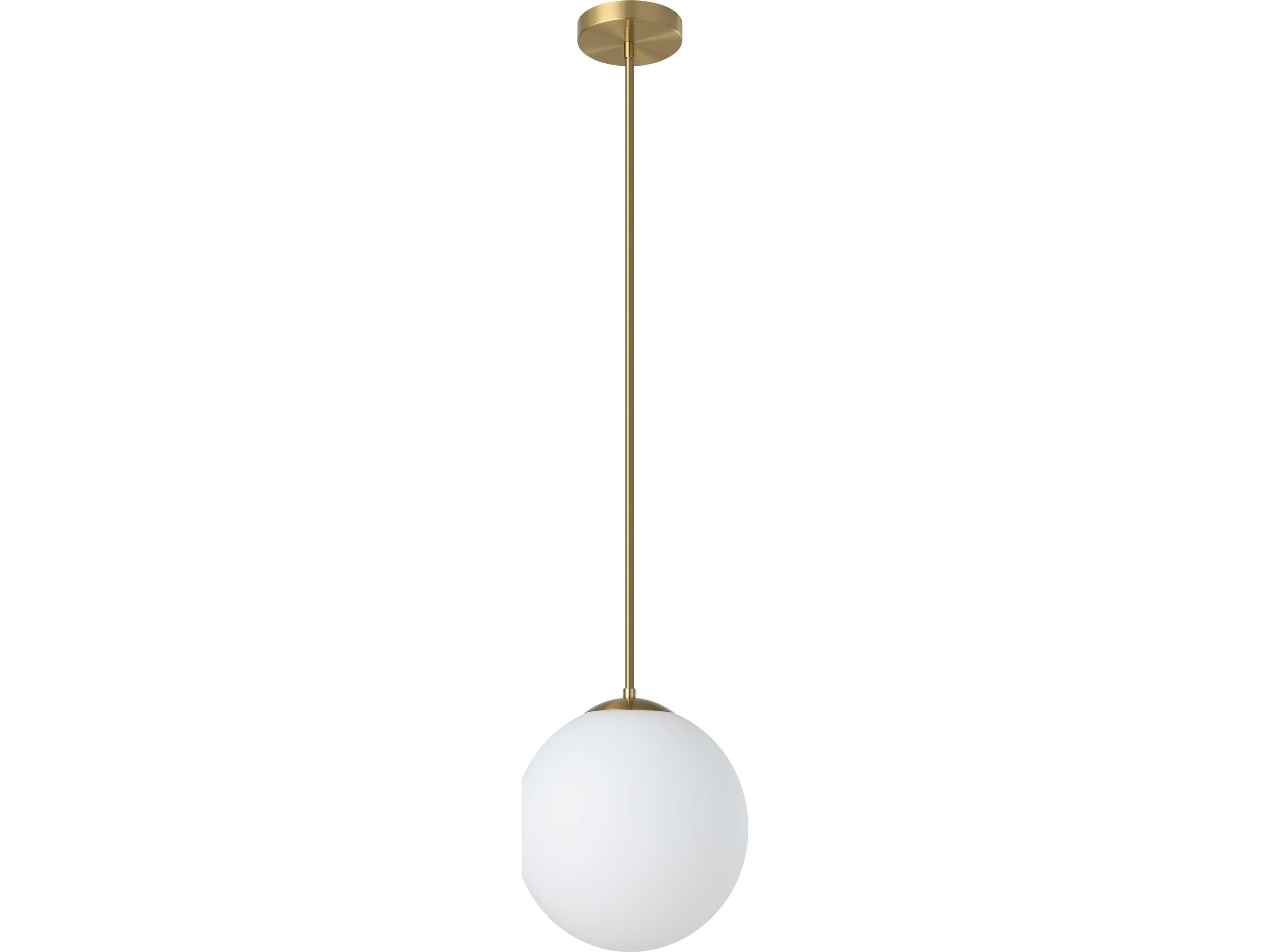 Eglo Rondo 1-Light Brushed Brass Globe Mini Pendant